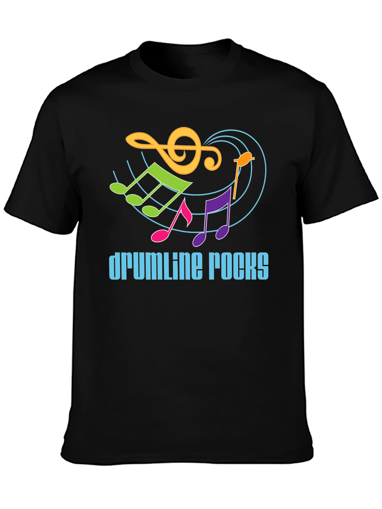 Drumline Rocks Graphic Tee - Music Lover Shirt