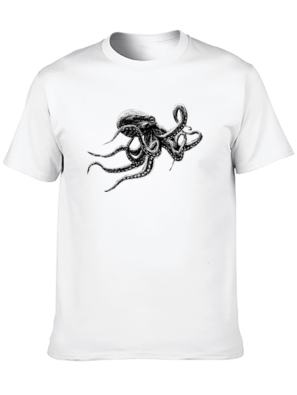 Octopus Graphic Black T-Shirt