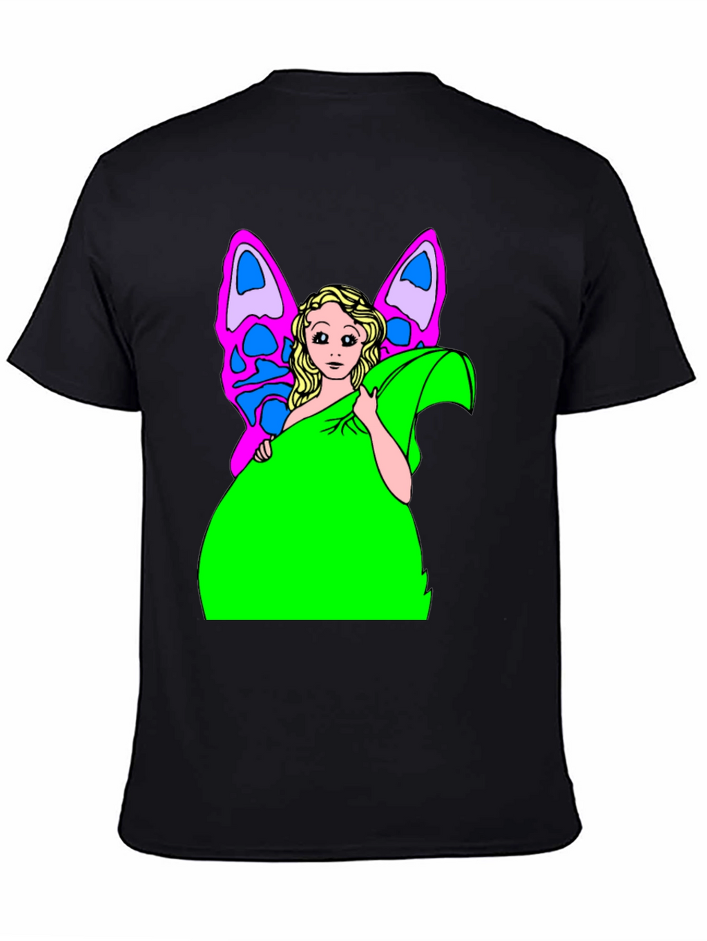 Butterfly Fairy Graphic Tee - Novelty T-Shirt