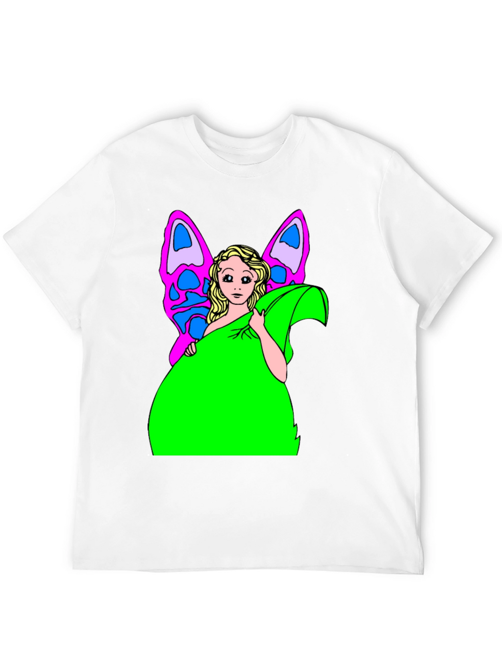 Butterfly Fairy Graphic Tee - Novelty T-Shirt