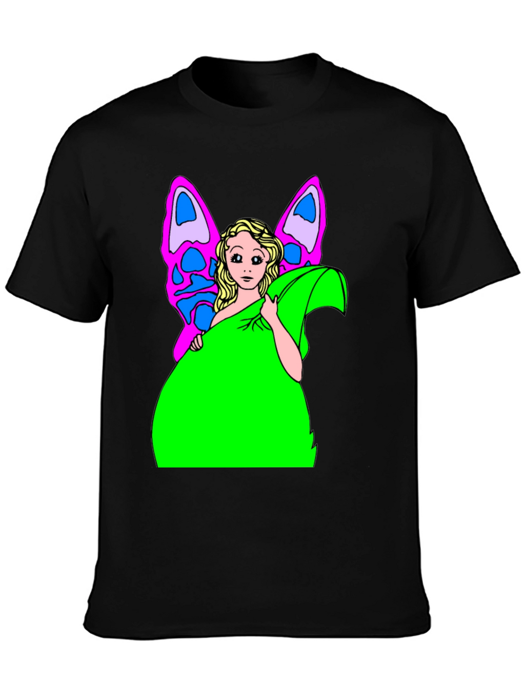 Butterfly Fairy Graphic Tee - Novelty T-Shirt