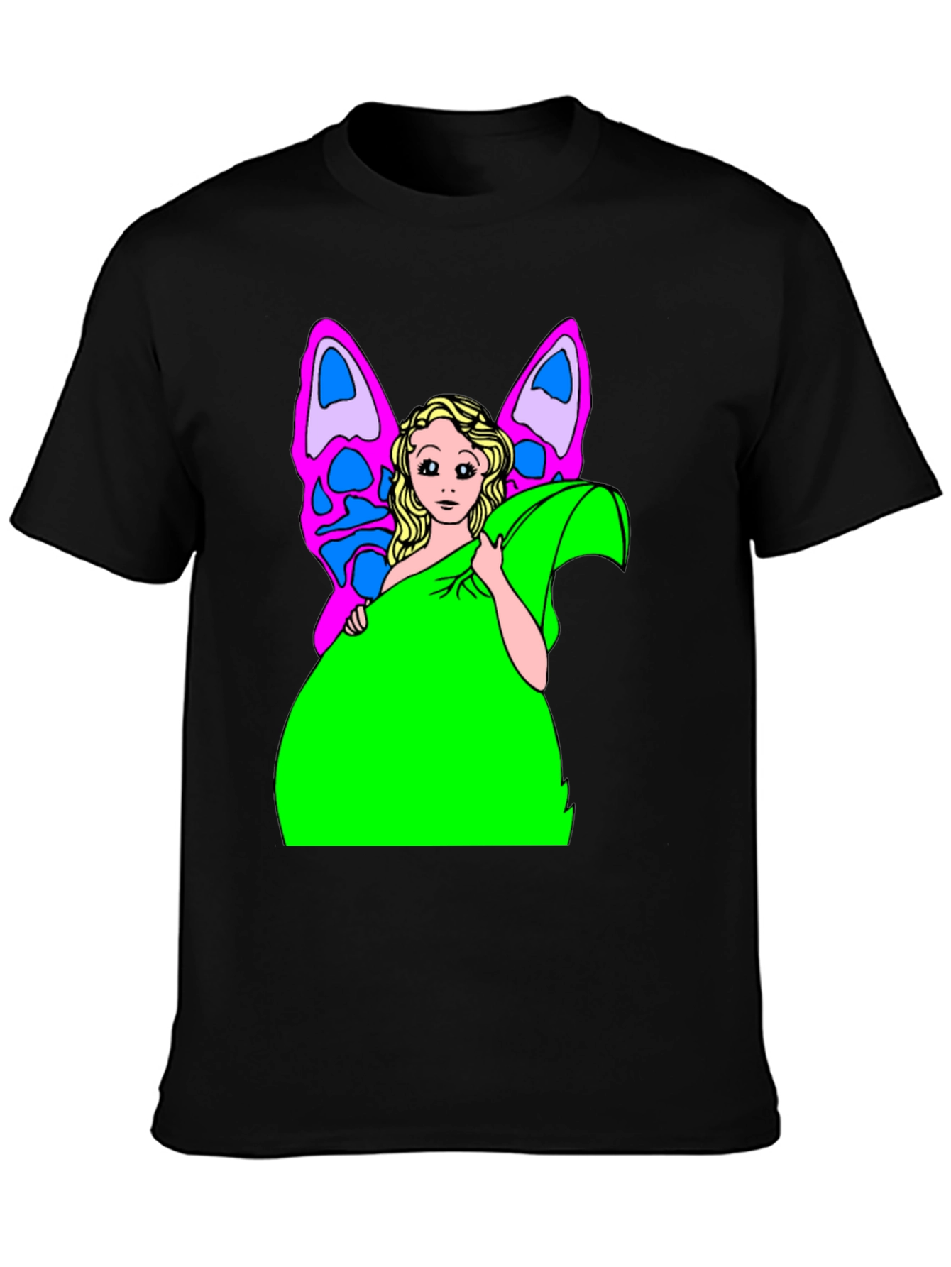 Butterfly Fairy Graphic Tee - Novelty T-Shirt