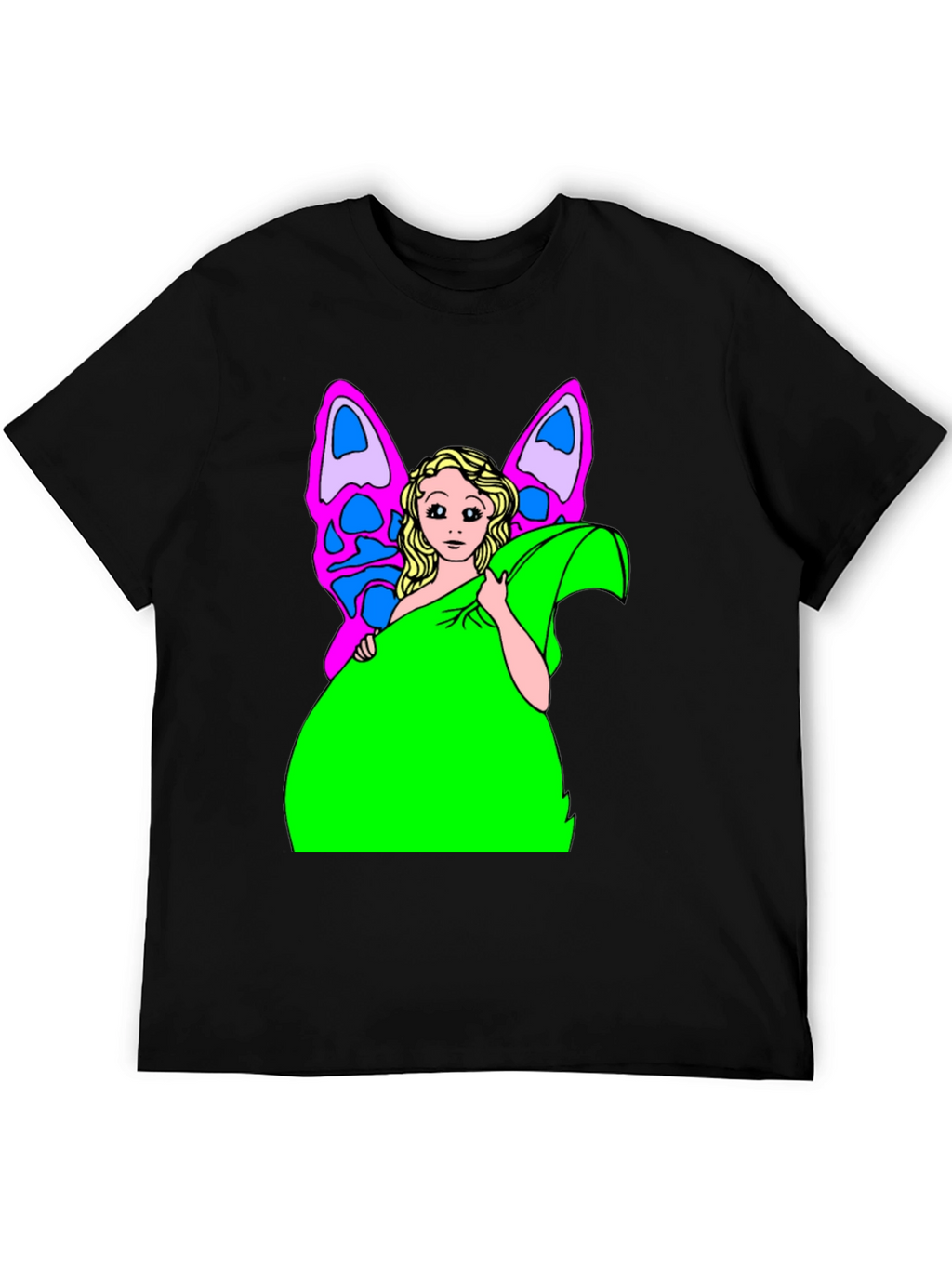 Butterfly Fairy Graphic Tee - Novelty T-Shirt