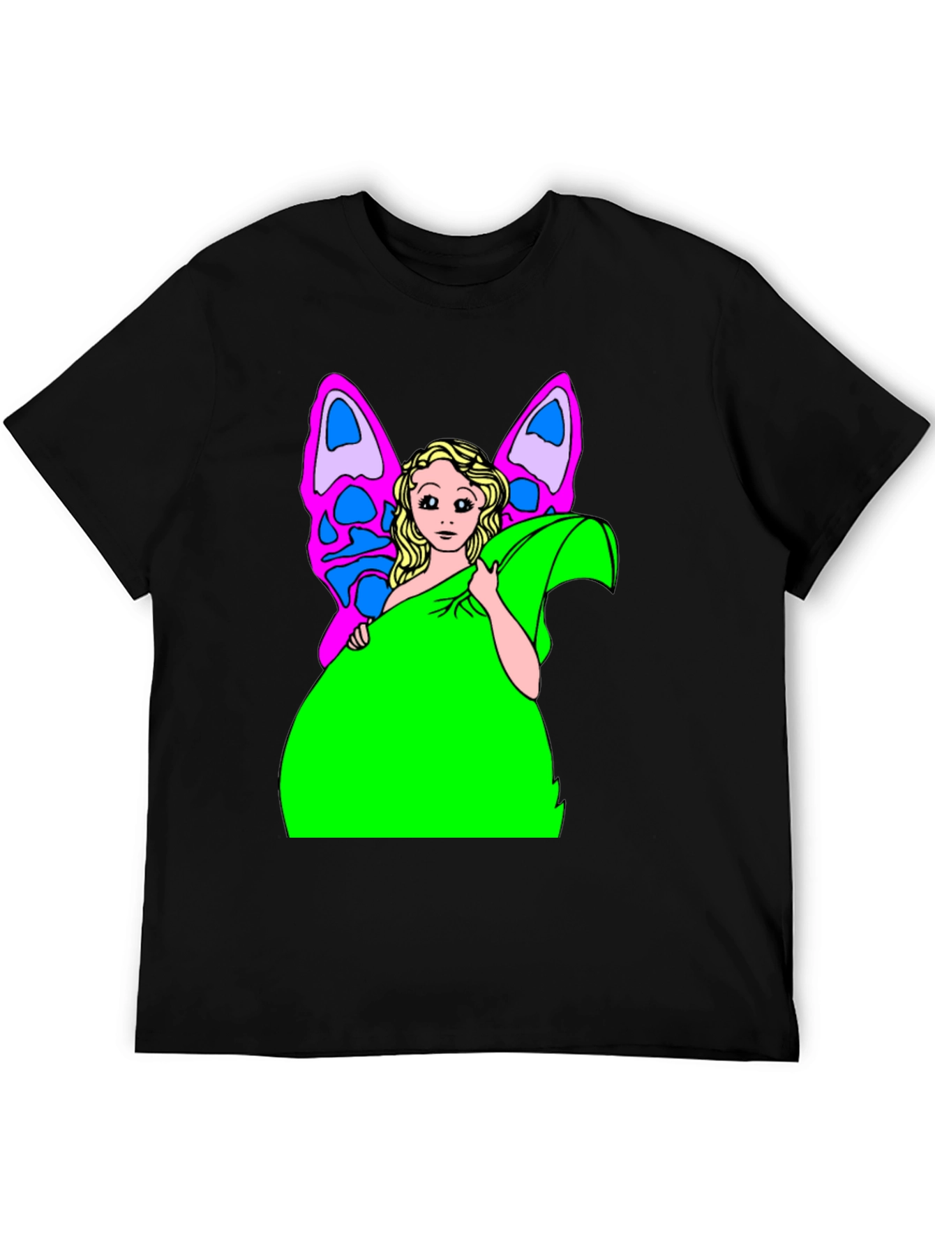 Butterfly Fairy Graphic Tee - Novelty T-Shirt
