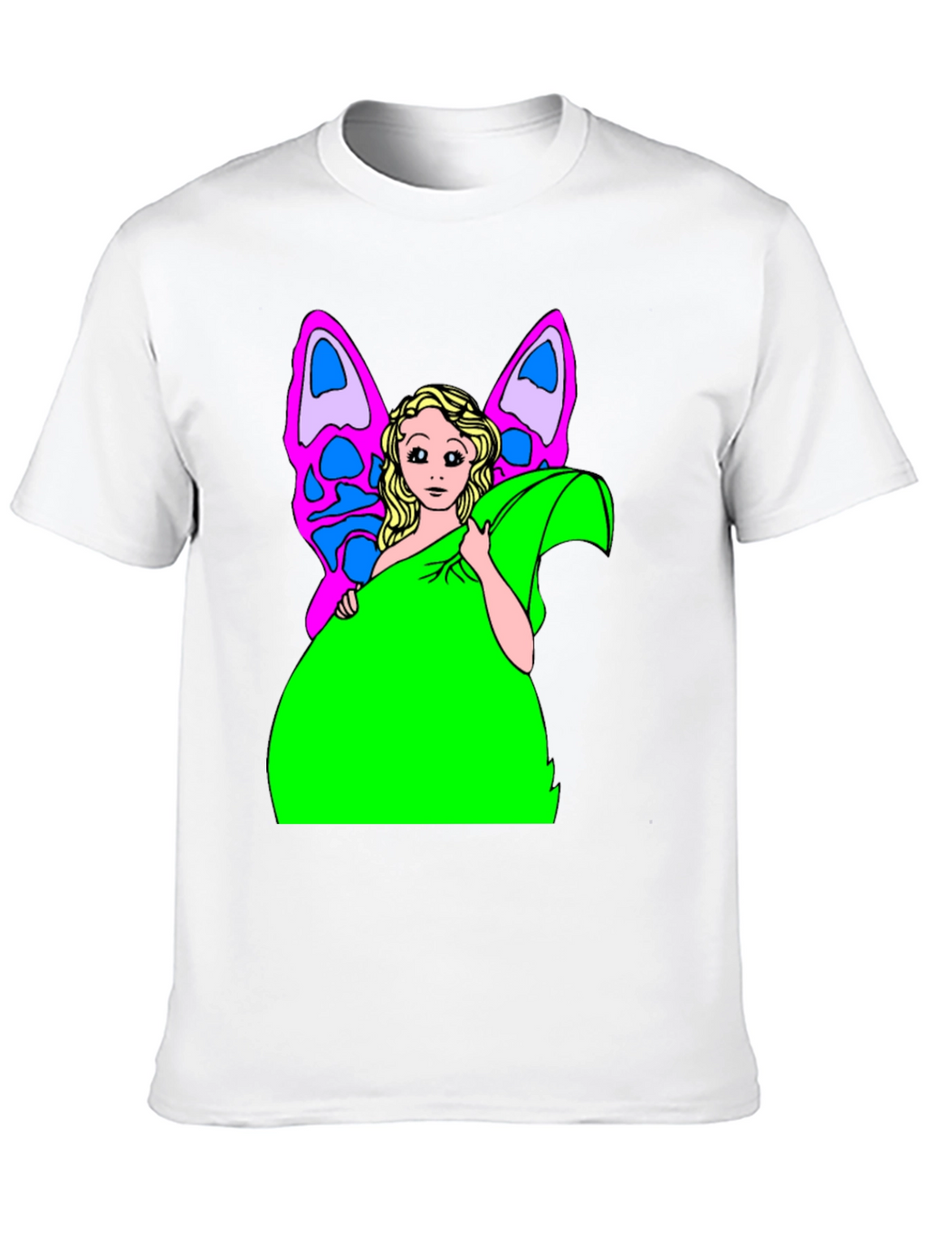 Butterfly Fairy Graphic Tee - Novelty T-Shirt