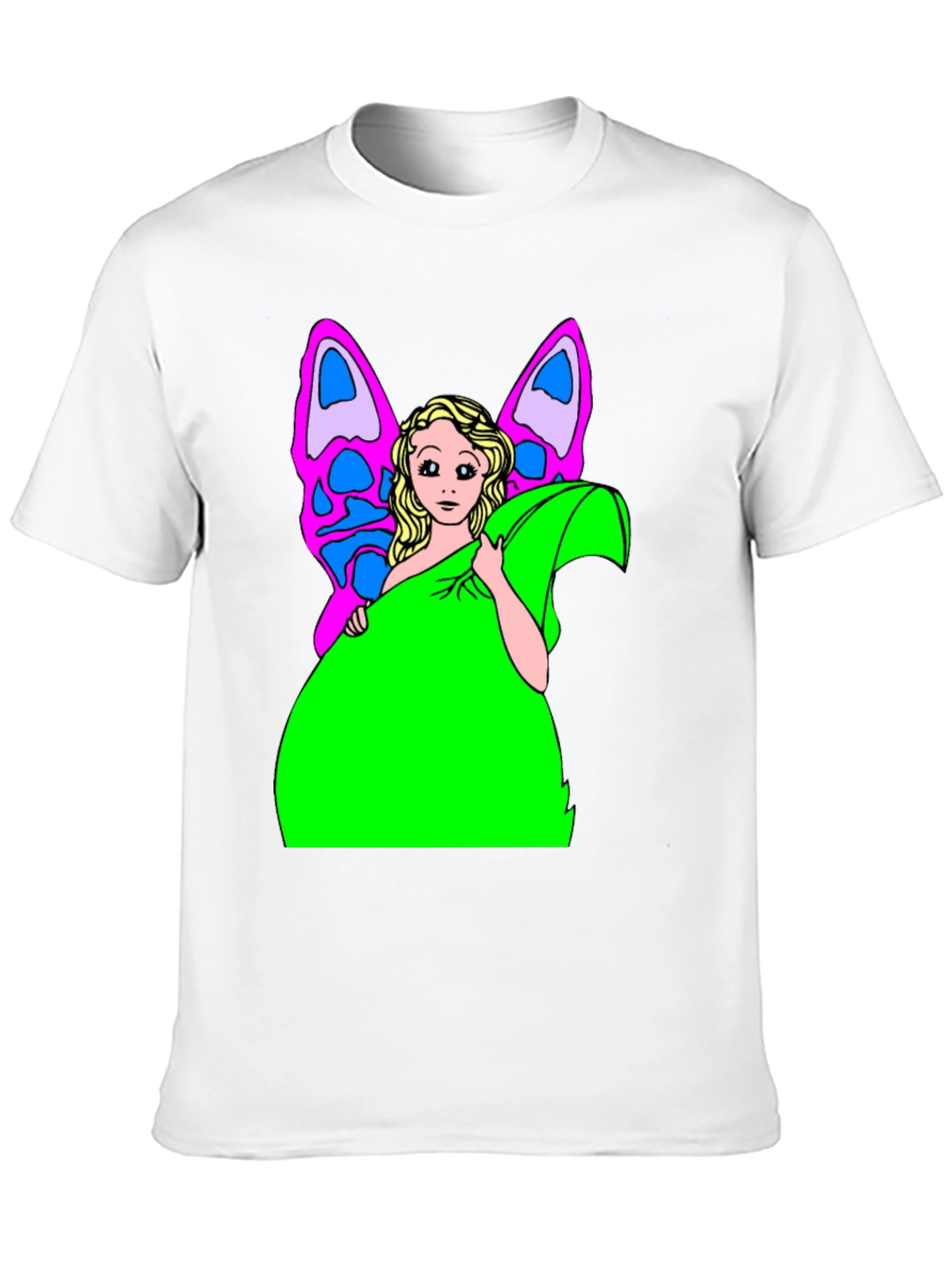 Butterfly Fairy Graphic Tee - Novelty T-Shirt