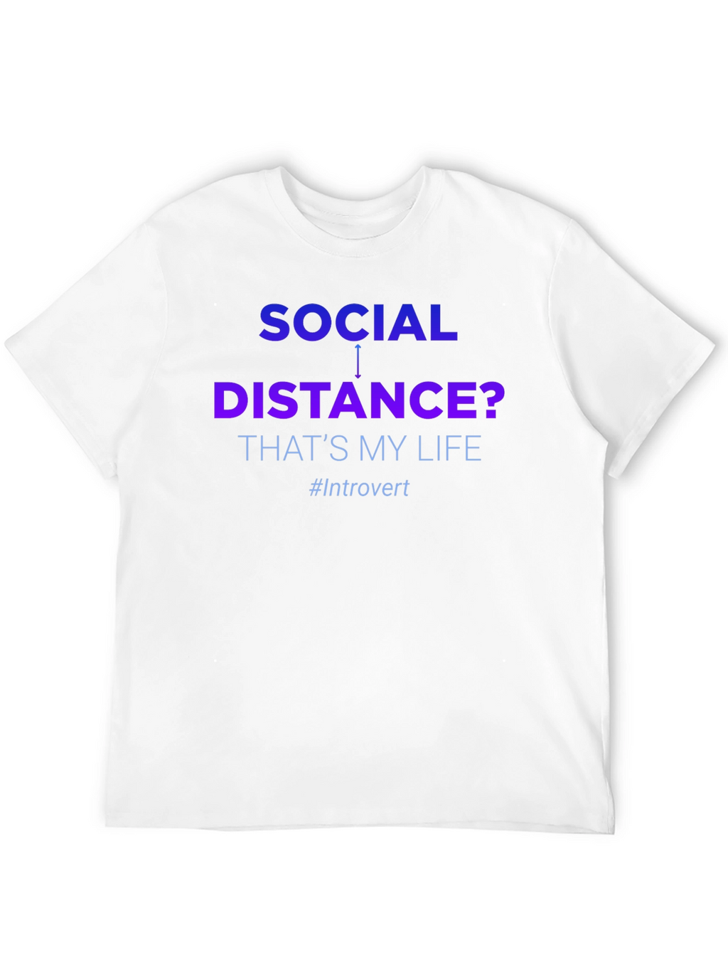 Introvert Social Distance Graphic T-Shirt