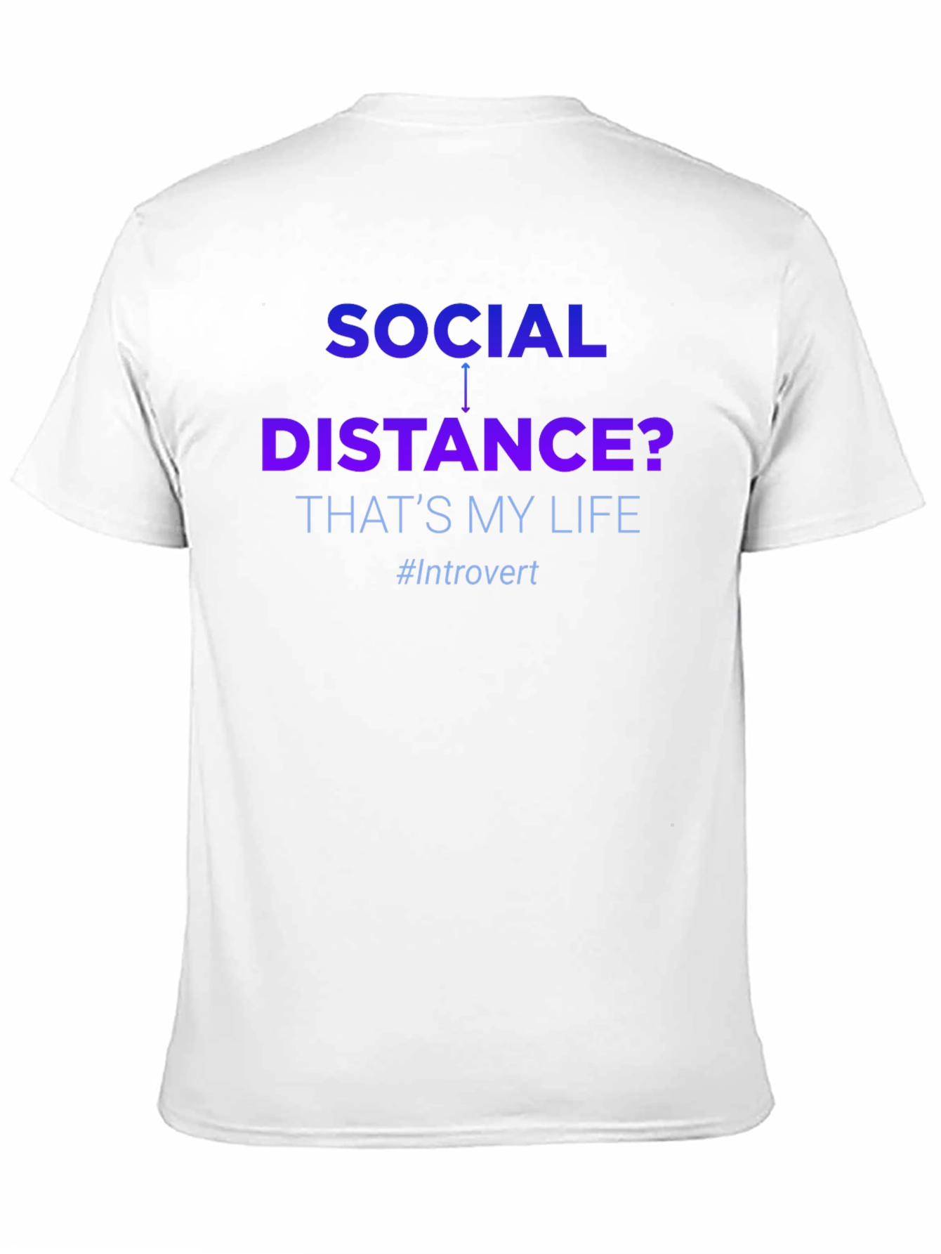 Introvert Social Distance Graphic T-Shirt