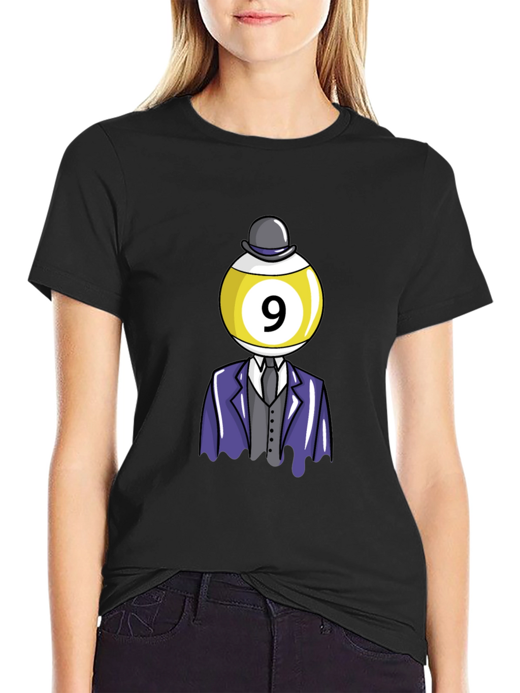 Novelty Nine Ball Head T-Shirt