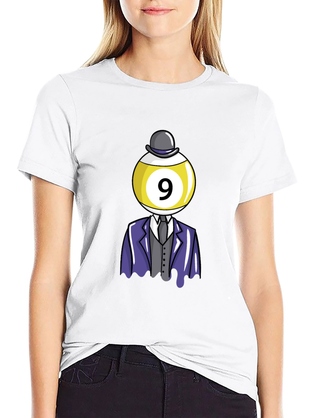 Novelty Nine Ball Head T-Shirt