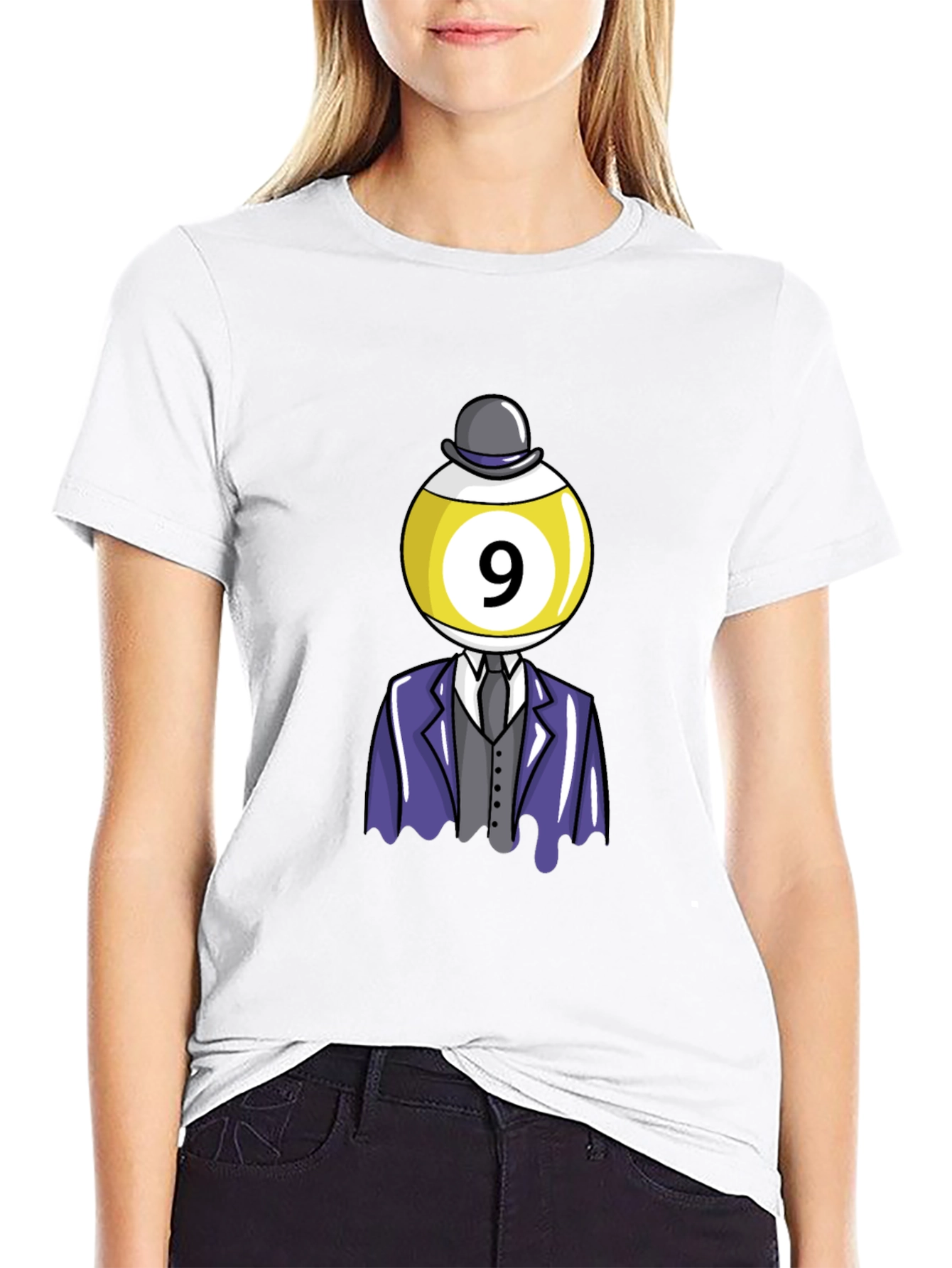 Novelty Nine Ball Head T-Shirt