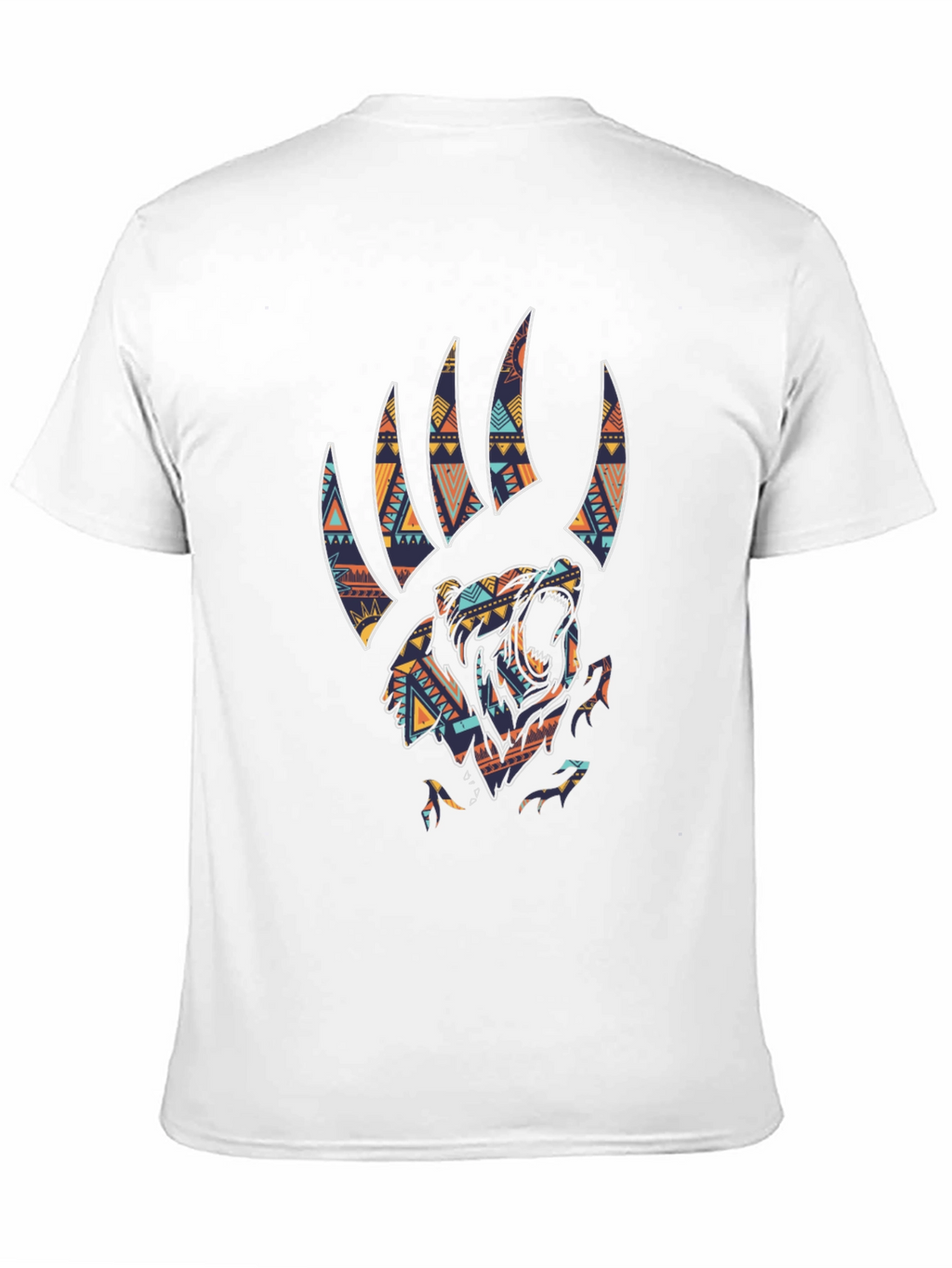Tribal Bear Claw Graphic Tee - Black