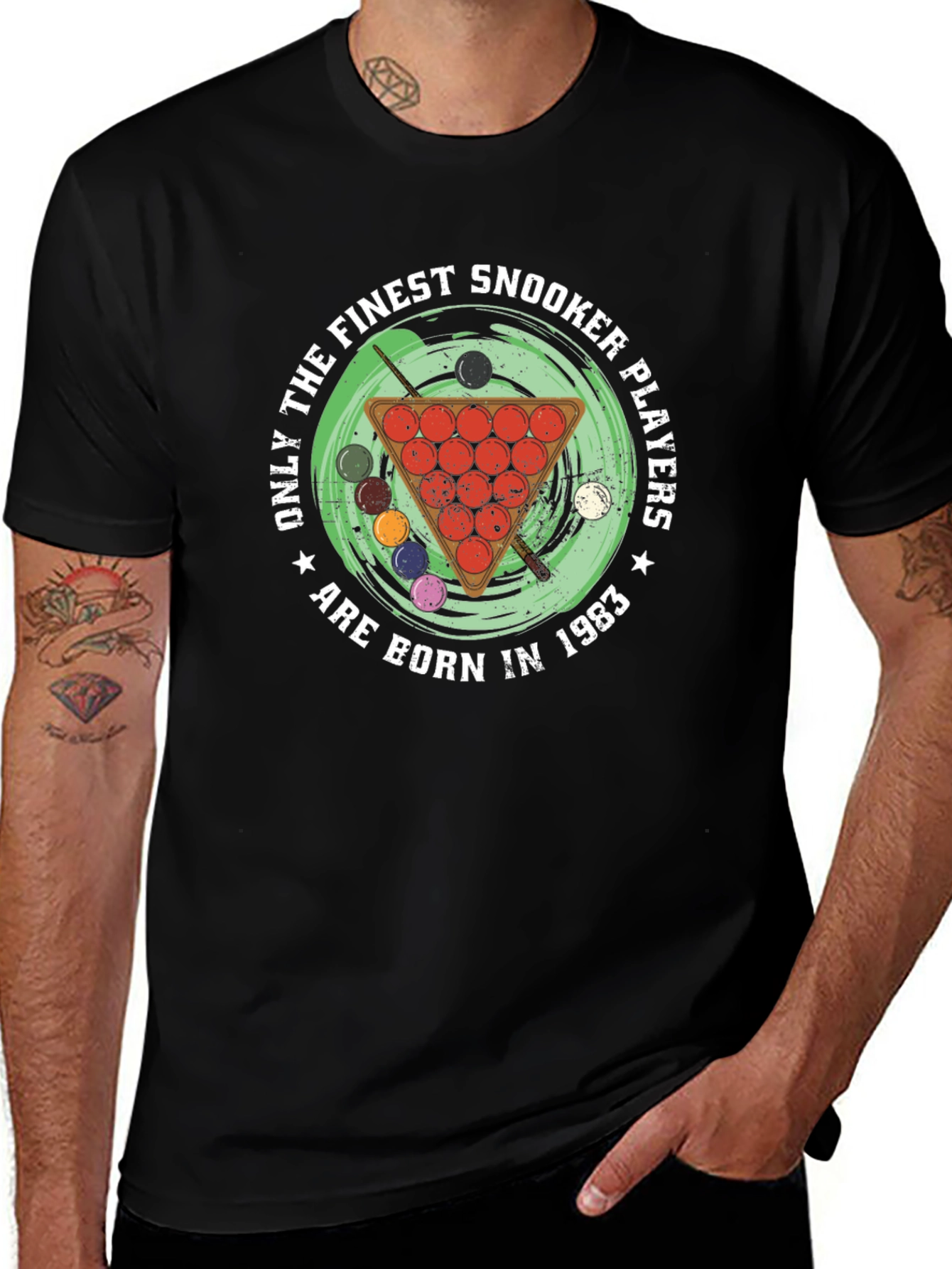 Snooker Players Born in 1983 Black T-Shirt
