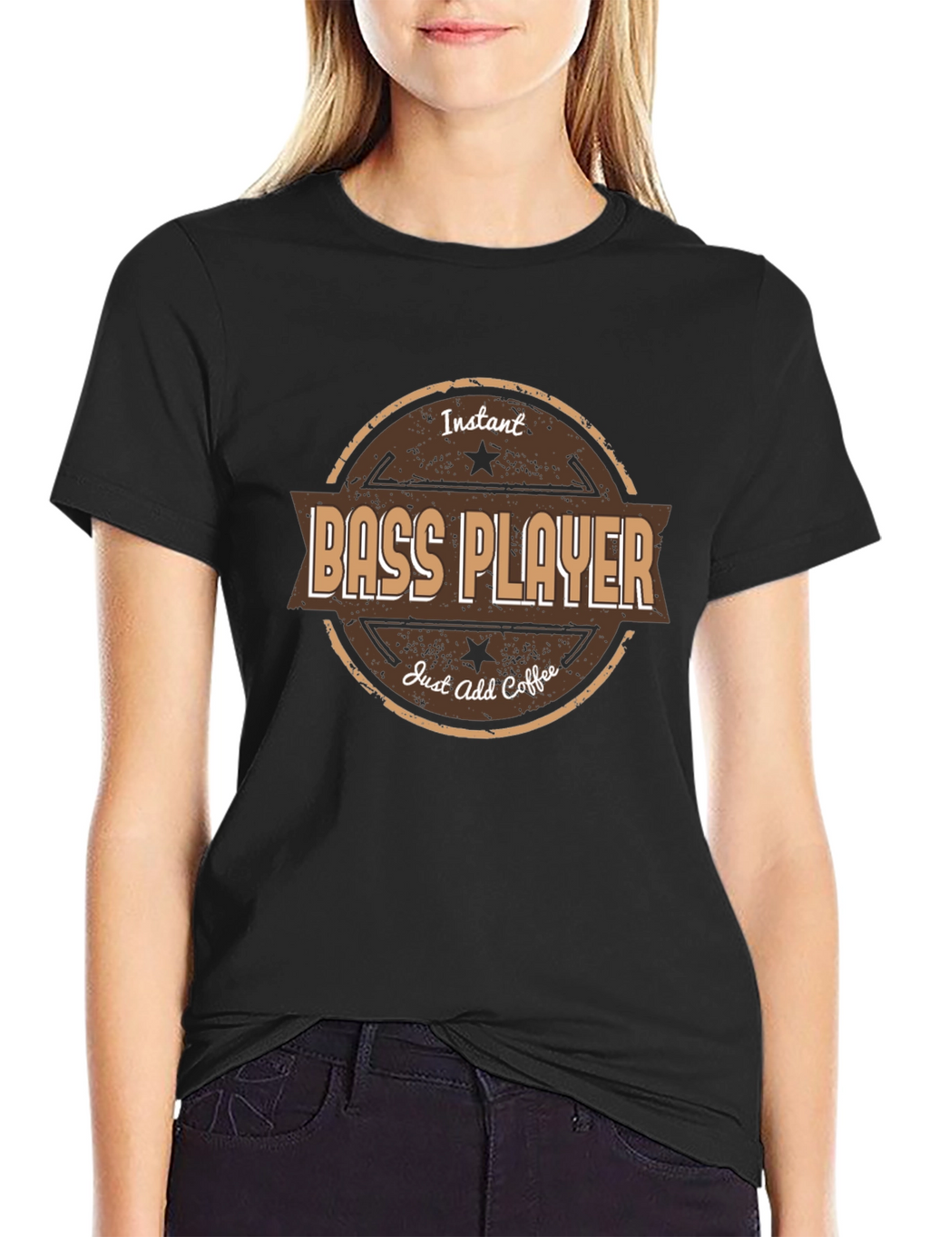 Instant Bass Player - Add Coffee T-Shirt