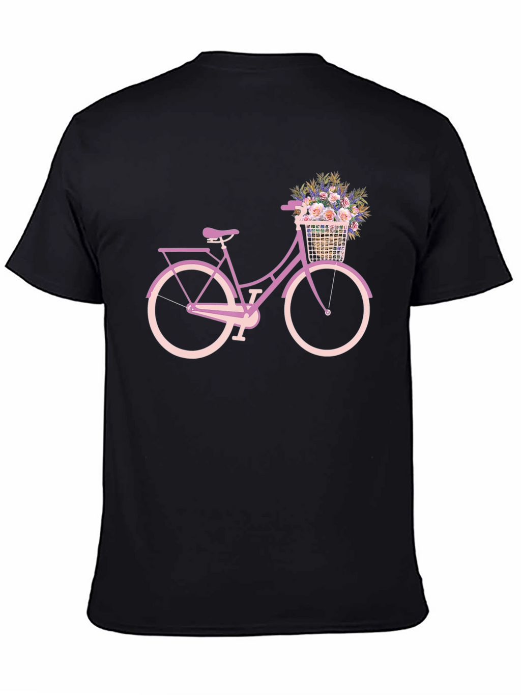 Floral Bicycle Graphic Tee - Stylish Comfort