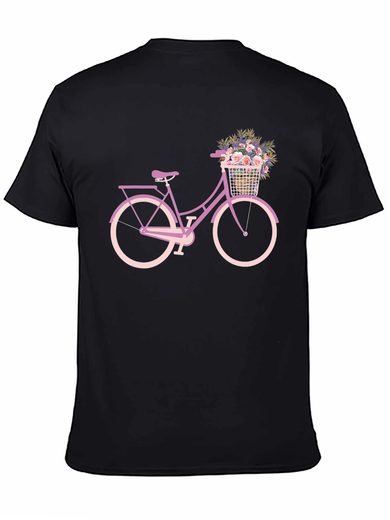 Floral Bicycle Graphic Tee - Stylish Comfort