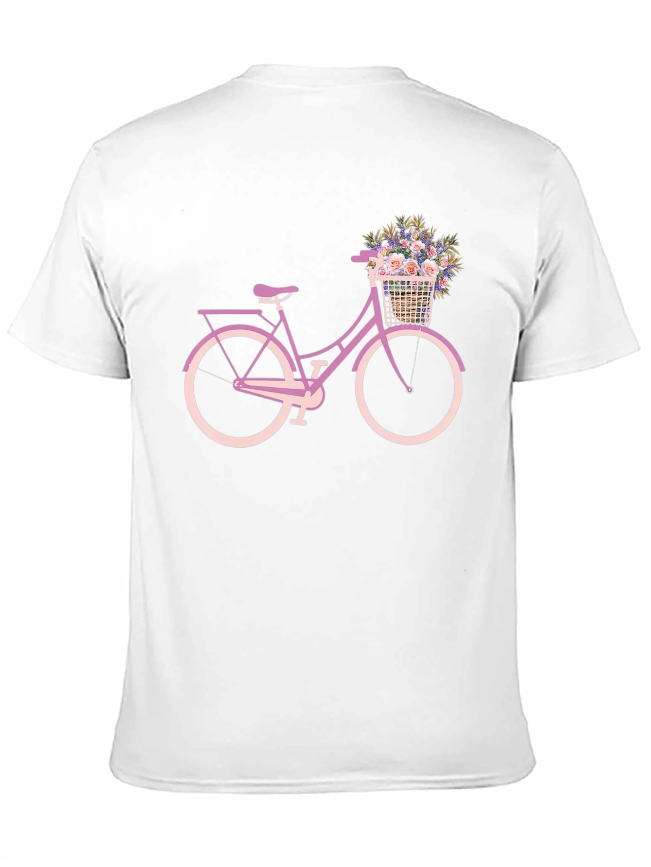 Floral Bicycle Graphic Tee - Stylish Comfort