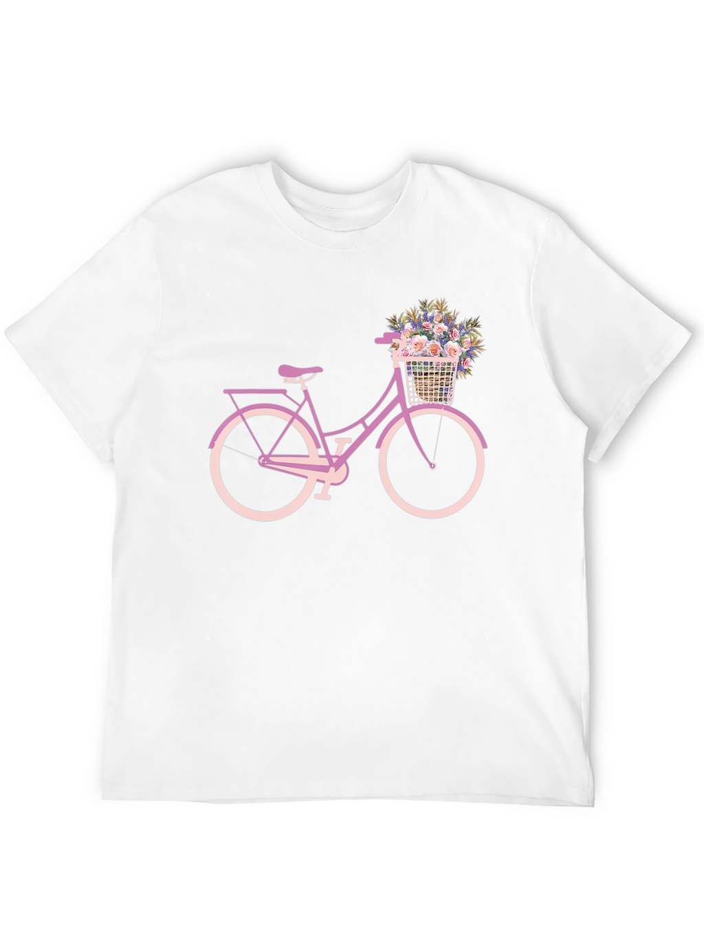 Floral Bicycle Graphic Tee - Stylish Comfort