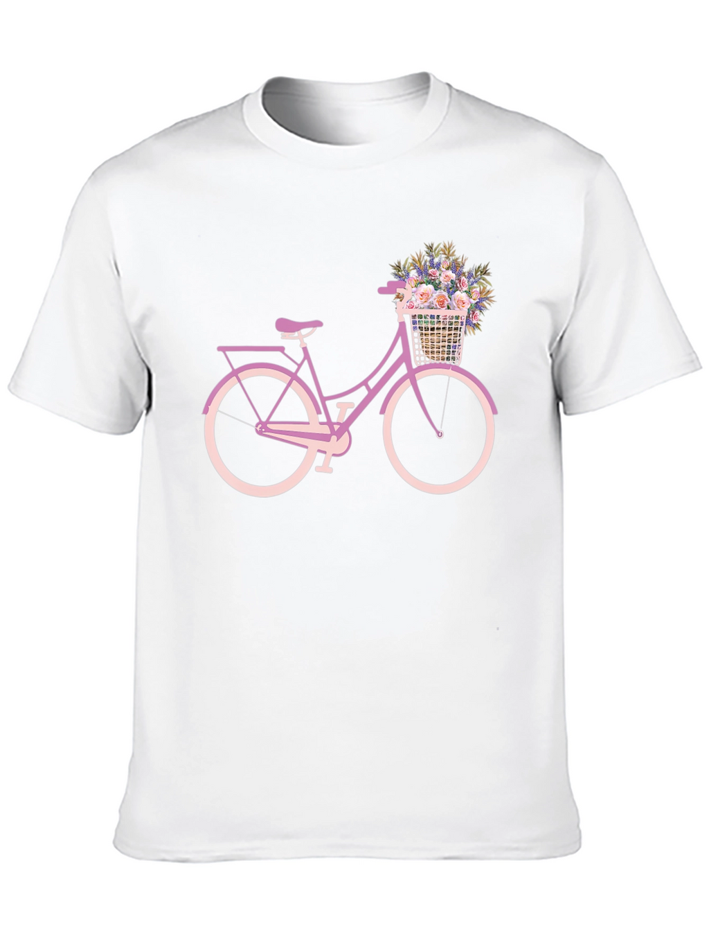Floral Bicycle Graphic Tee - Stylish Comfort