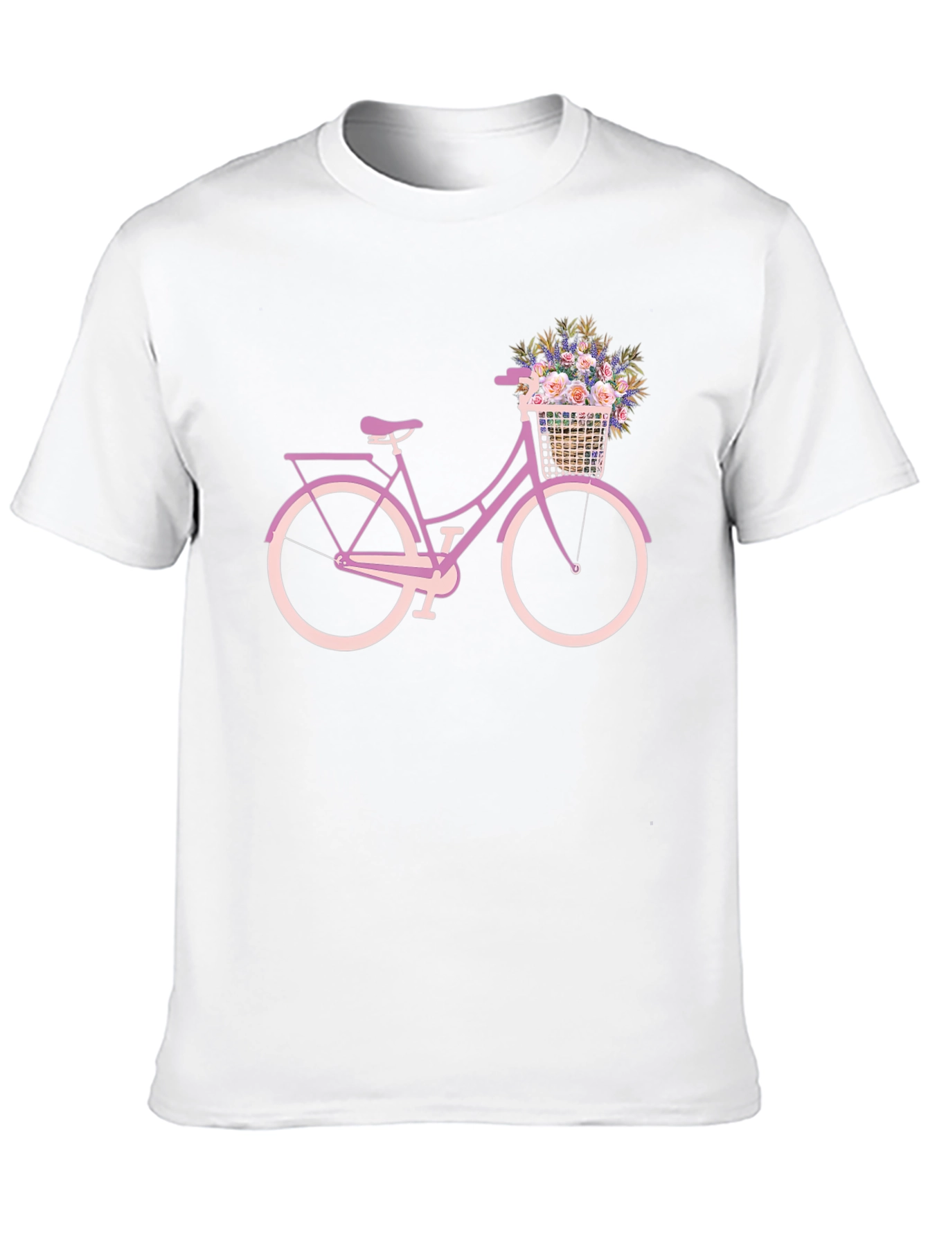 Floral Bicycle Graphic Tee - Stylish Comfort