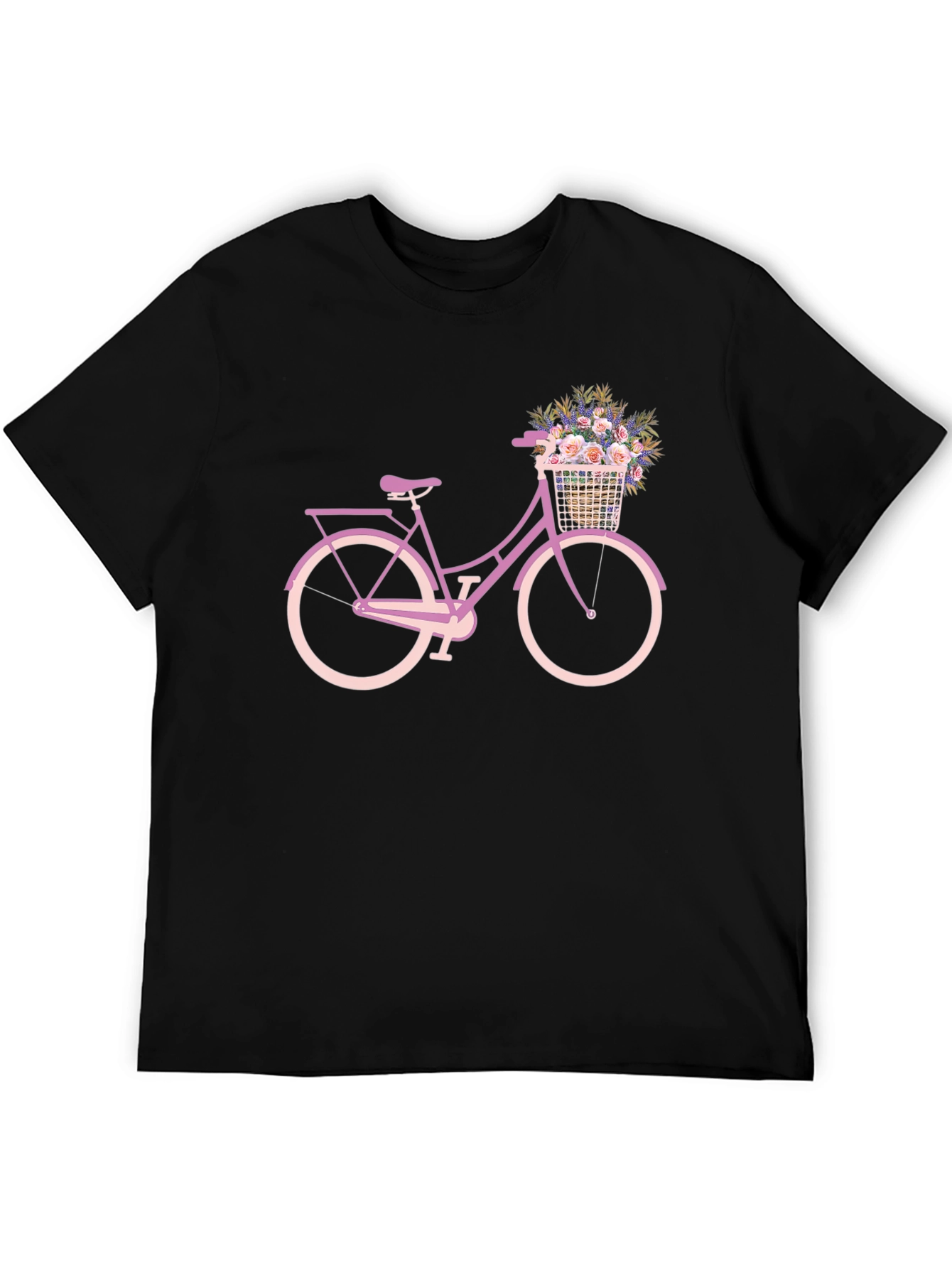 Floral Bicycle Graphic Tee - Stylish Comfort