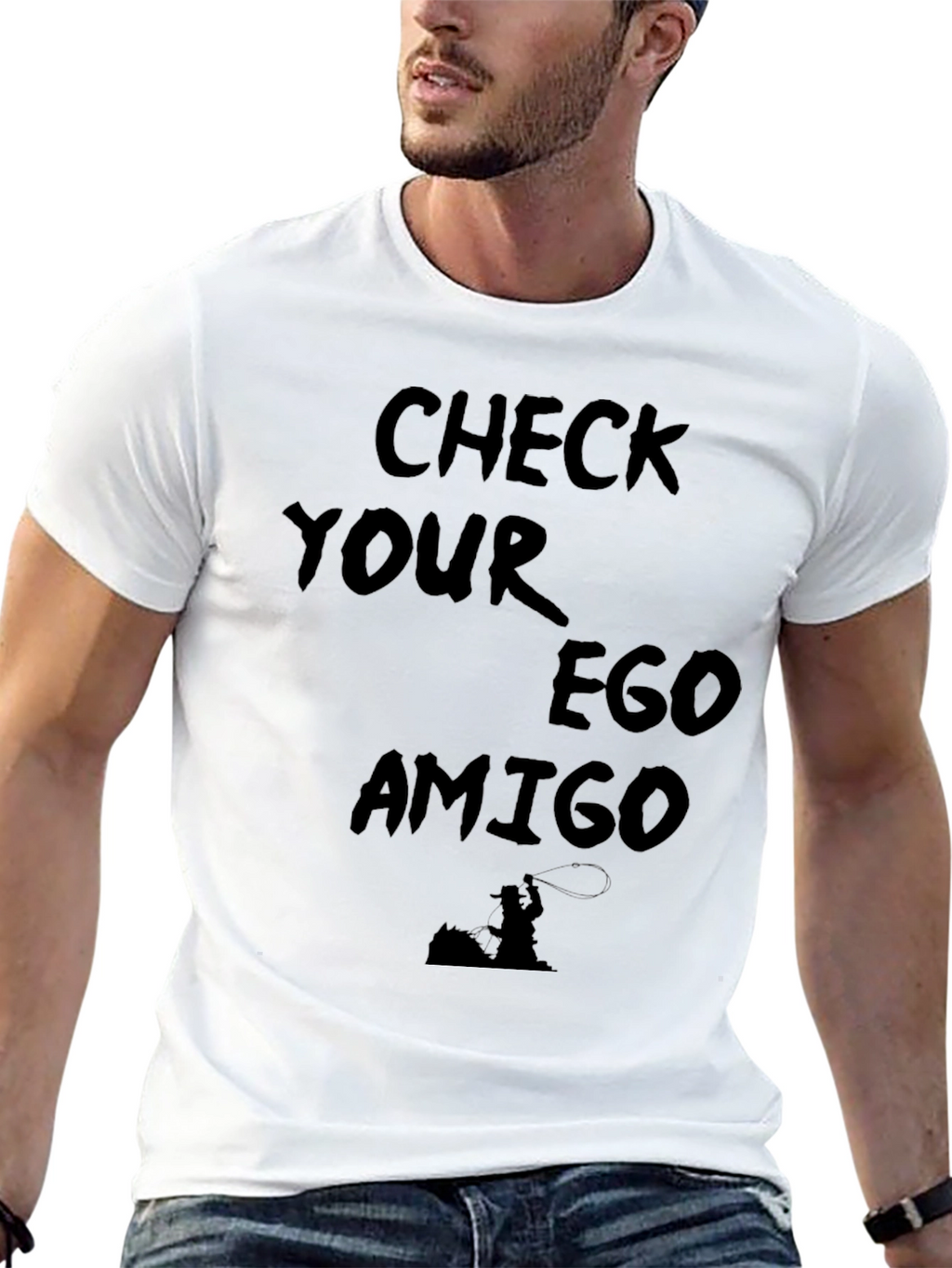 Check Your Ego Amigo Graphic T-Shirt