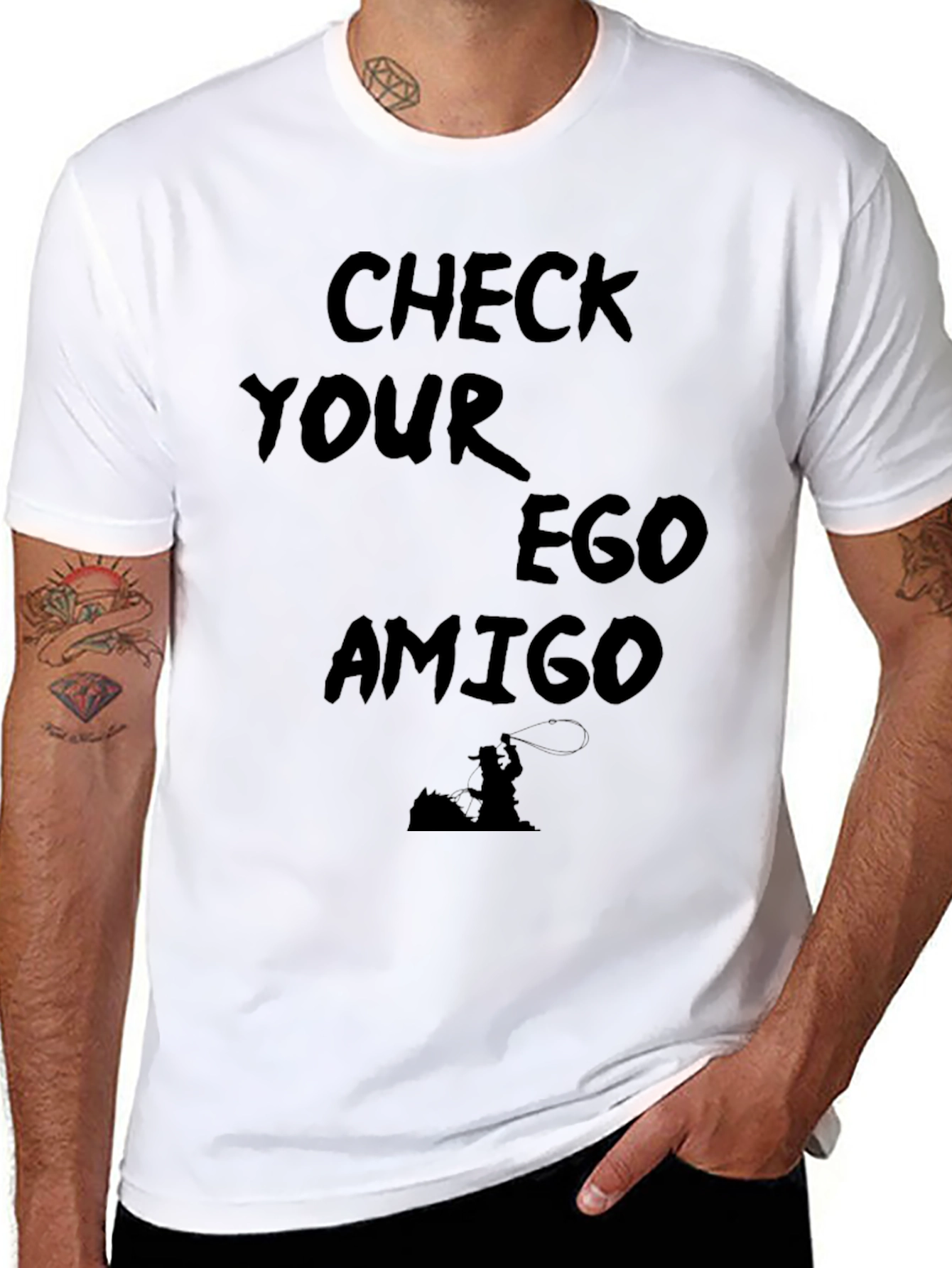 Check Your Ego Amigo Graphic T-Shirt