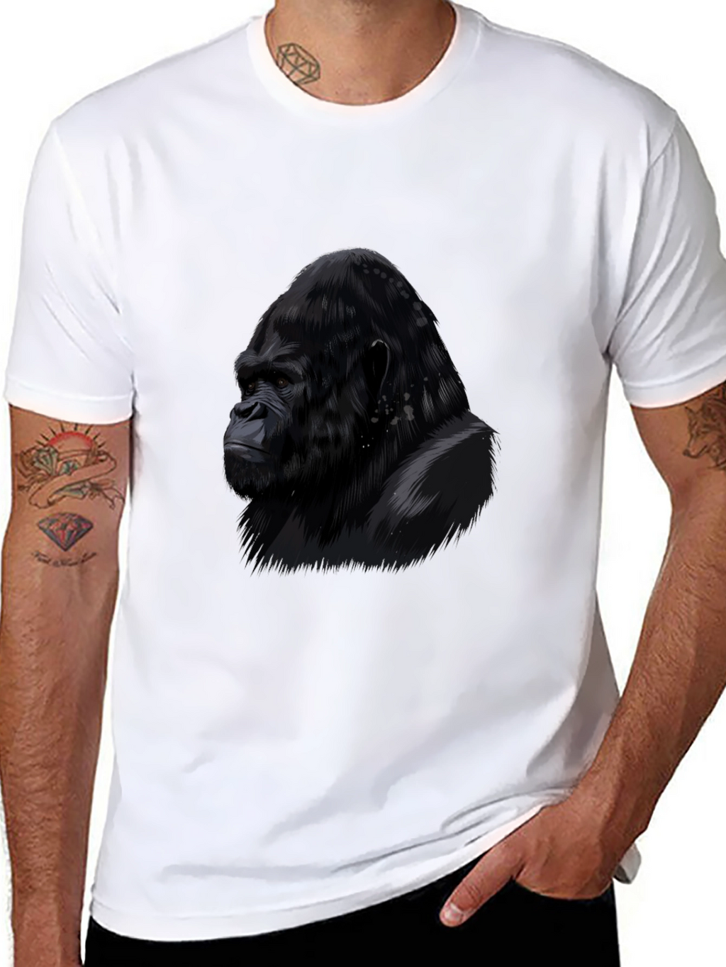 Gorilla Graphic Black T-Shirt