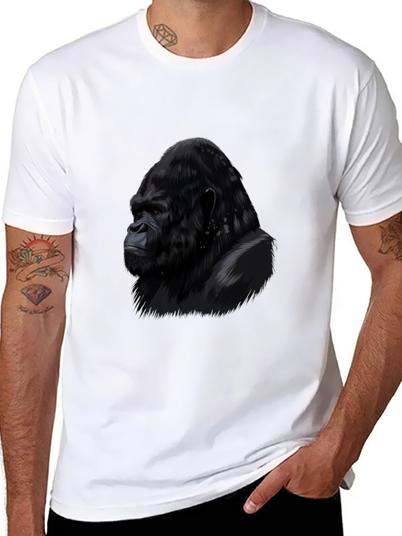 Gorilla Graphic Black T-Shirt