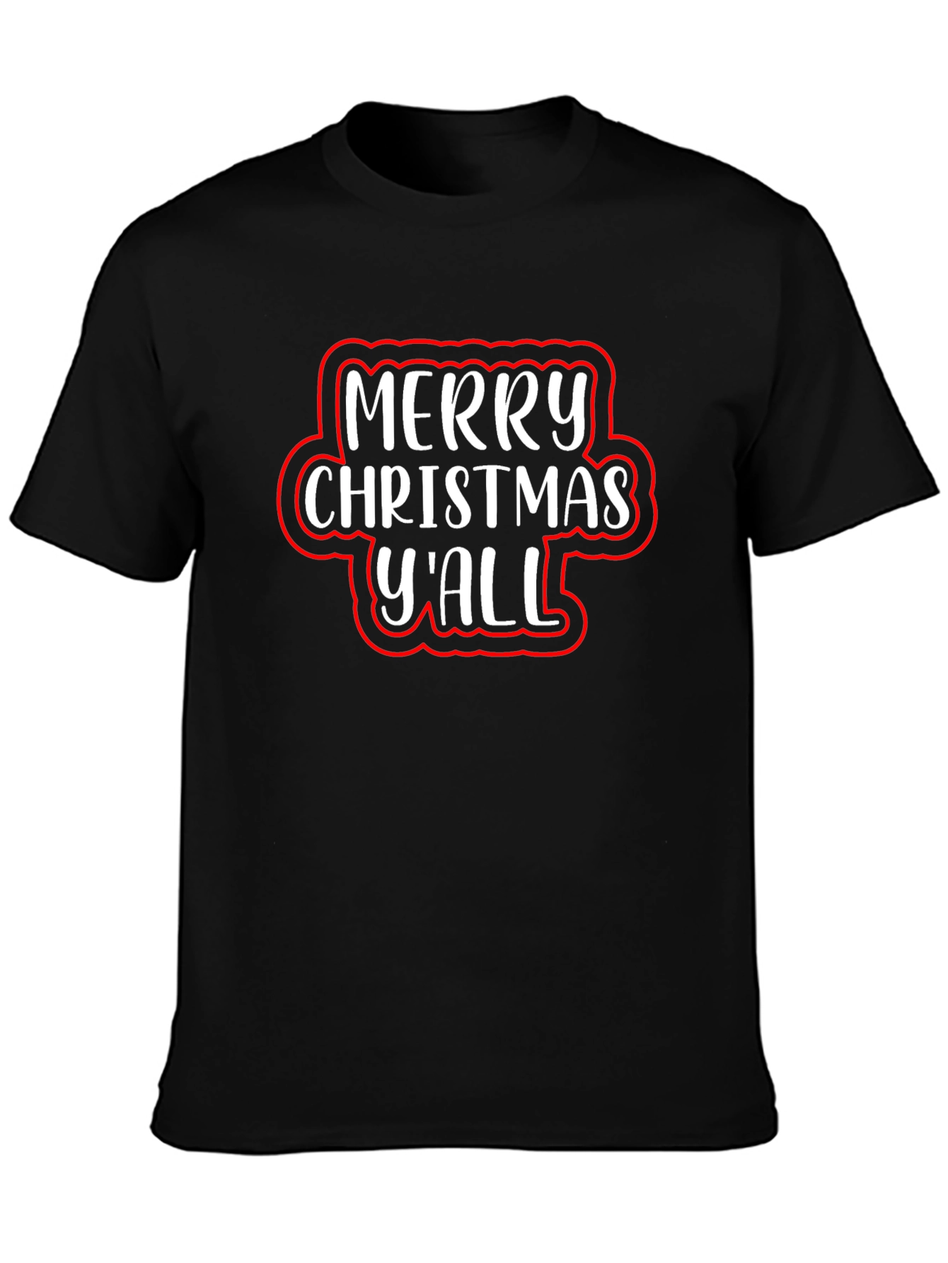 Merry Christmas Yall Graphic Tee - Holiday Cheer