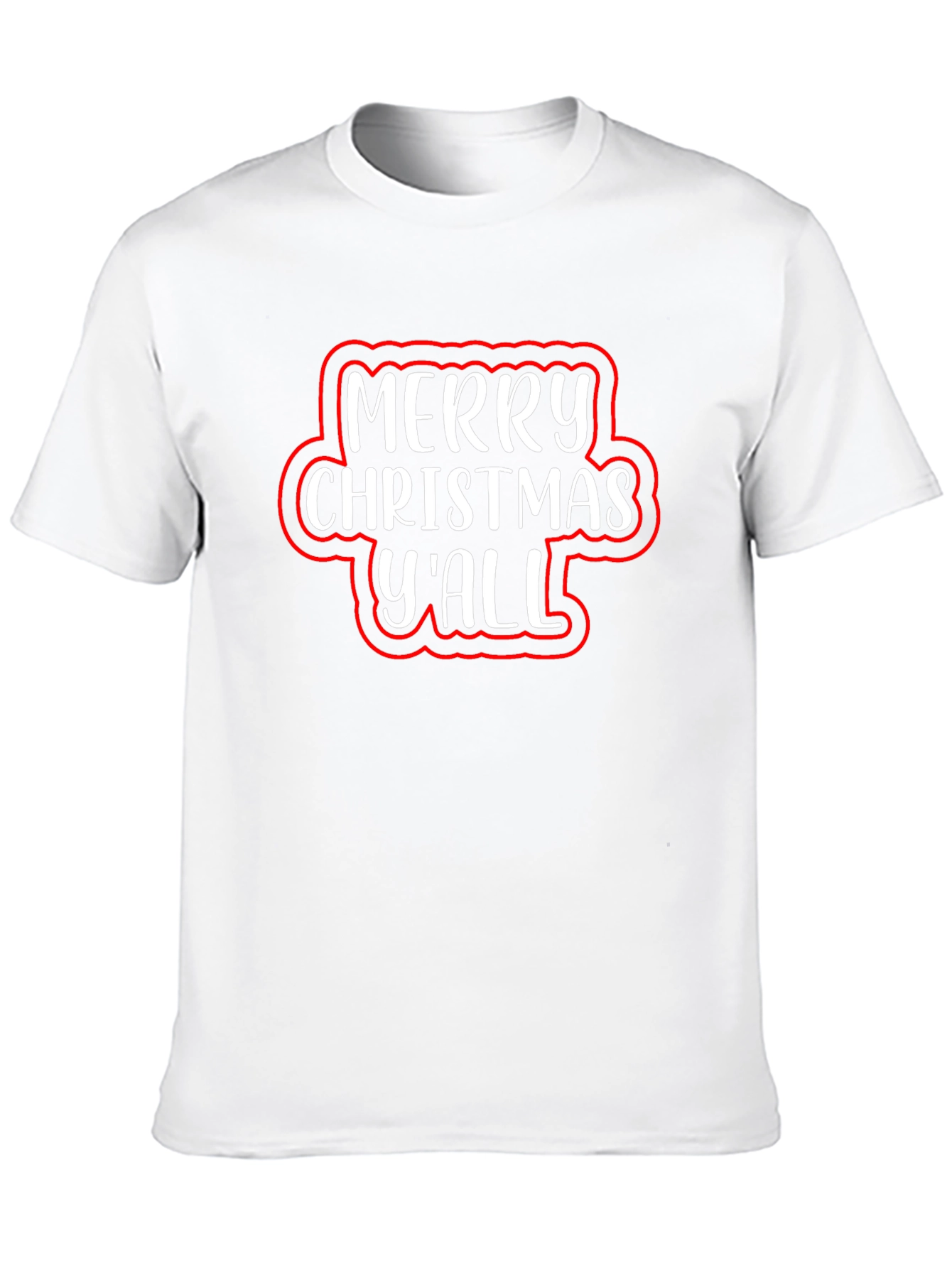 Merry Christmas Yall Graphic Tee - Holiday Cheer
