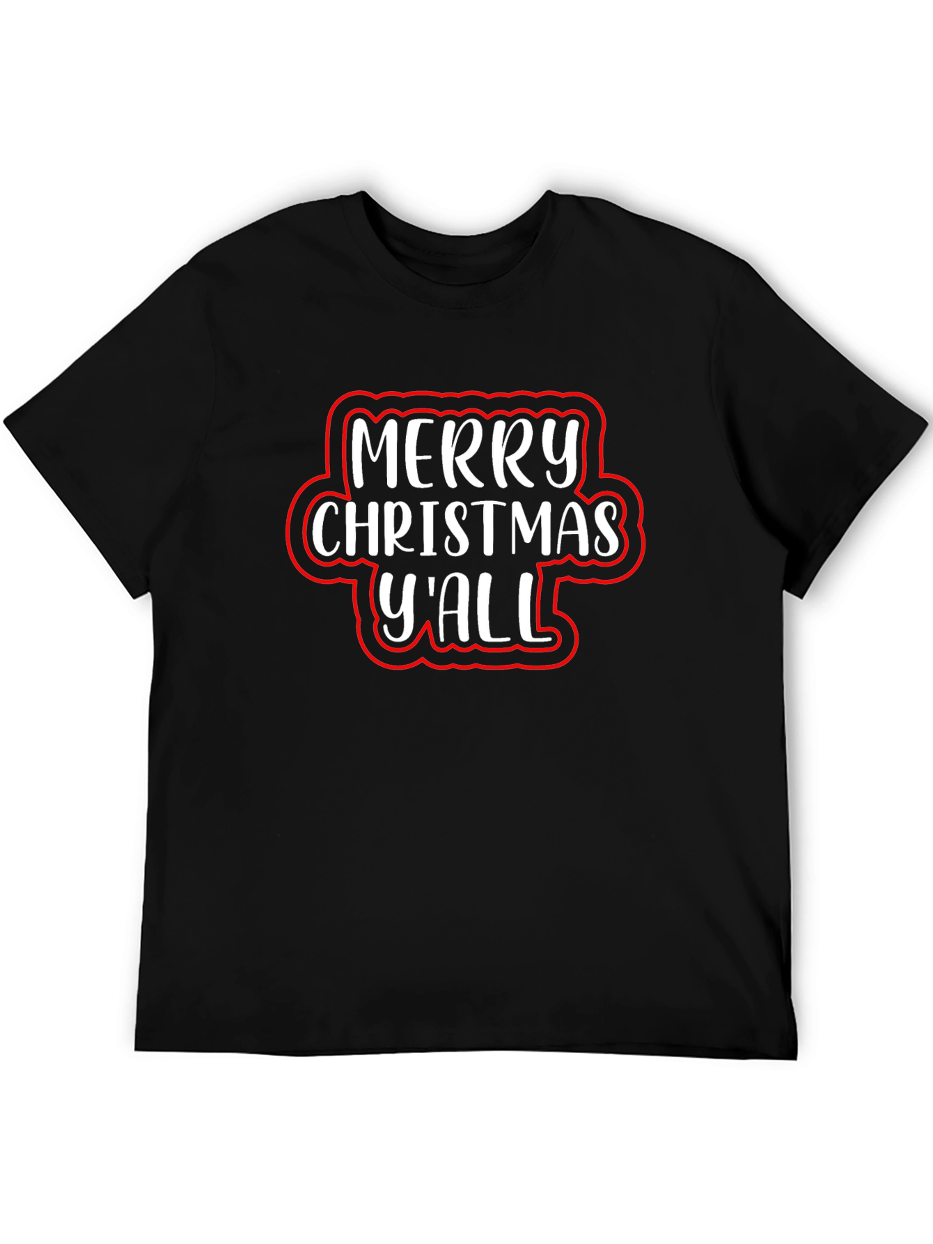 Merry Christmas Yall Graphic Tee - Holiday Cheer