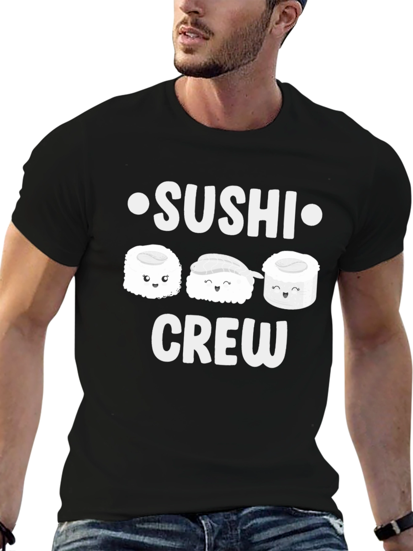 Sushi Crew Graphic T-Shirt - Cute Foodie Tee