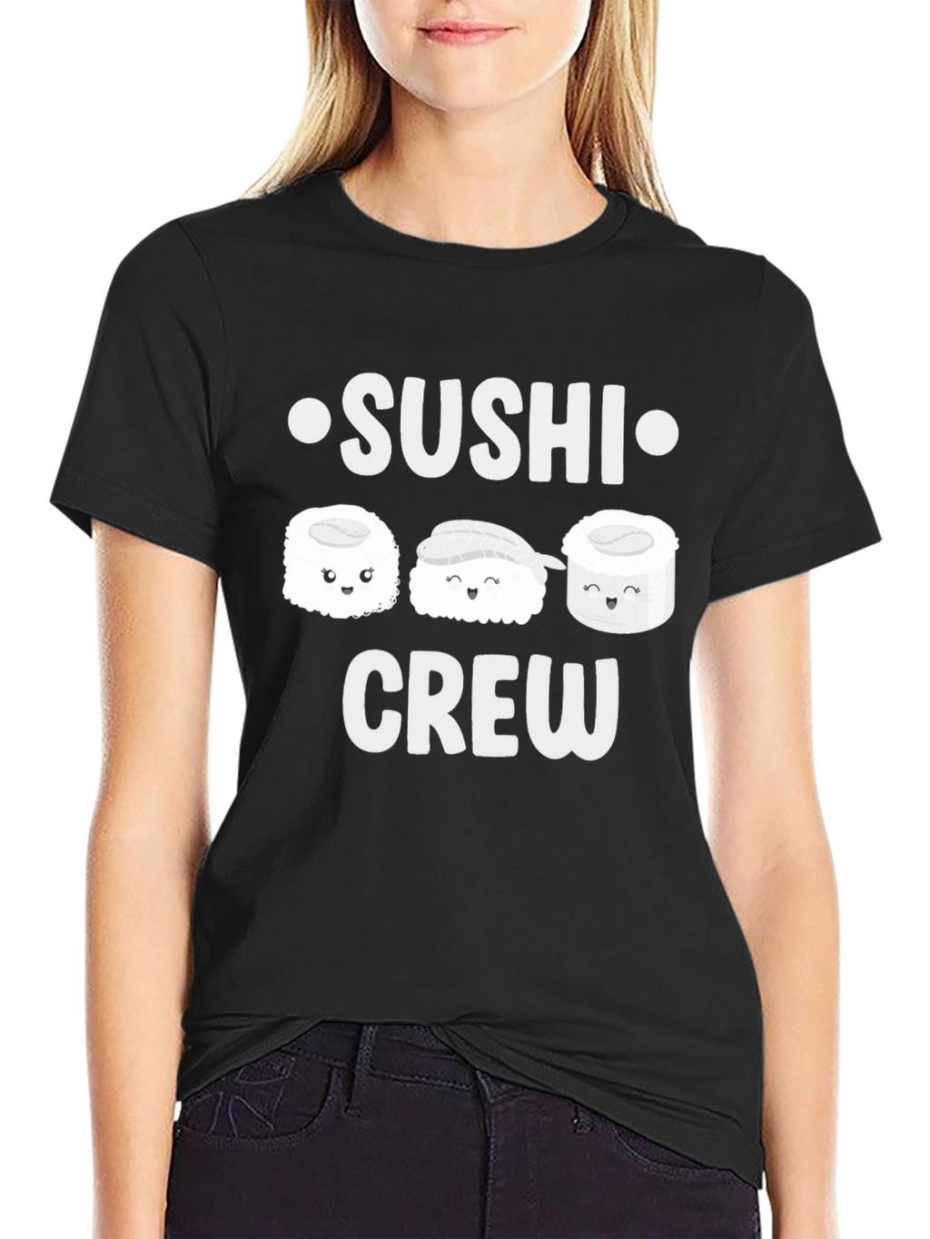 Sushi Crew Graphic T-Shirt - Cute Foodie Tee