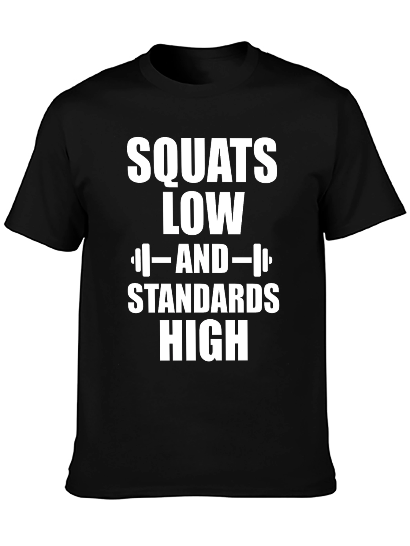 Squats Low Standards High Graphic T-Shirt