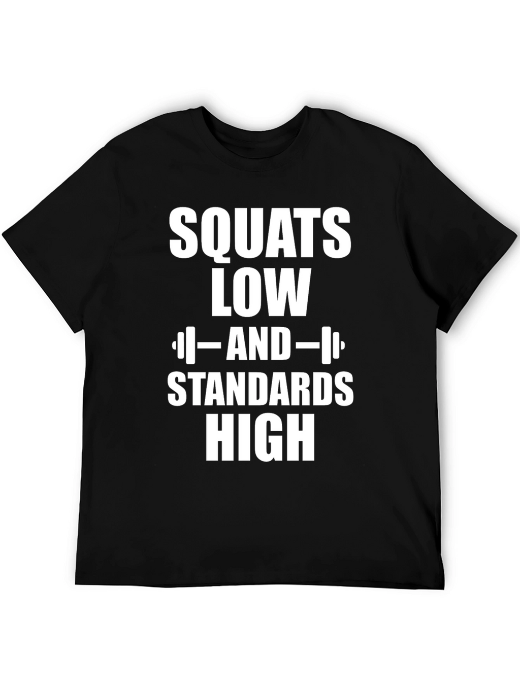 Squats Low Standards High Graphic T-Shirt