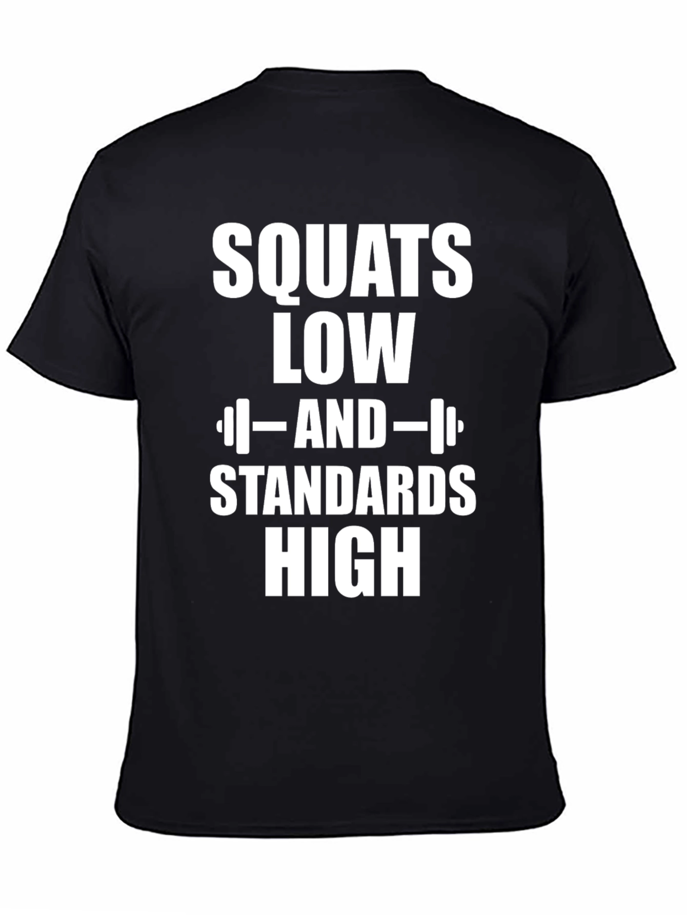 Squats Low Standards High Graphic T-Shirt