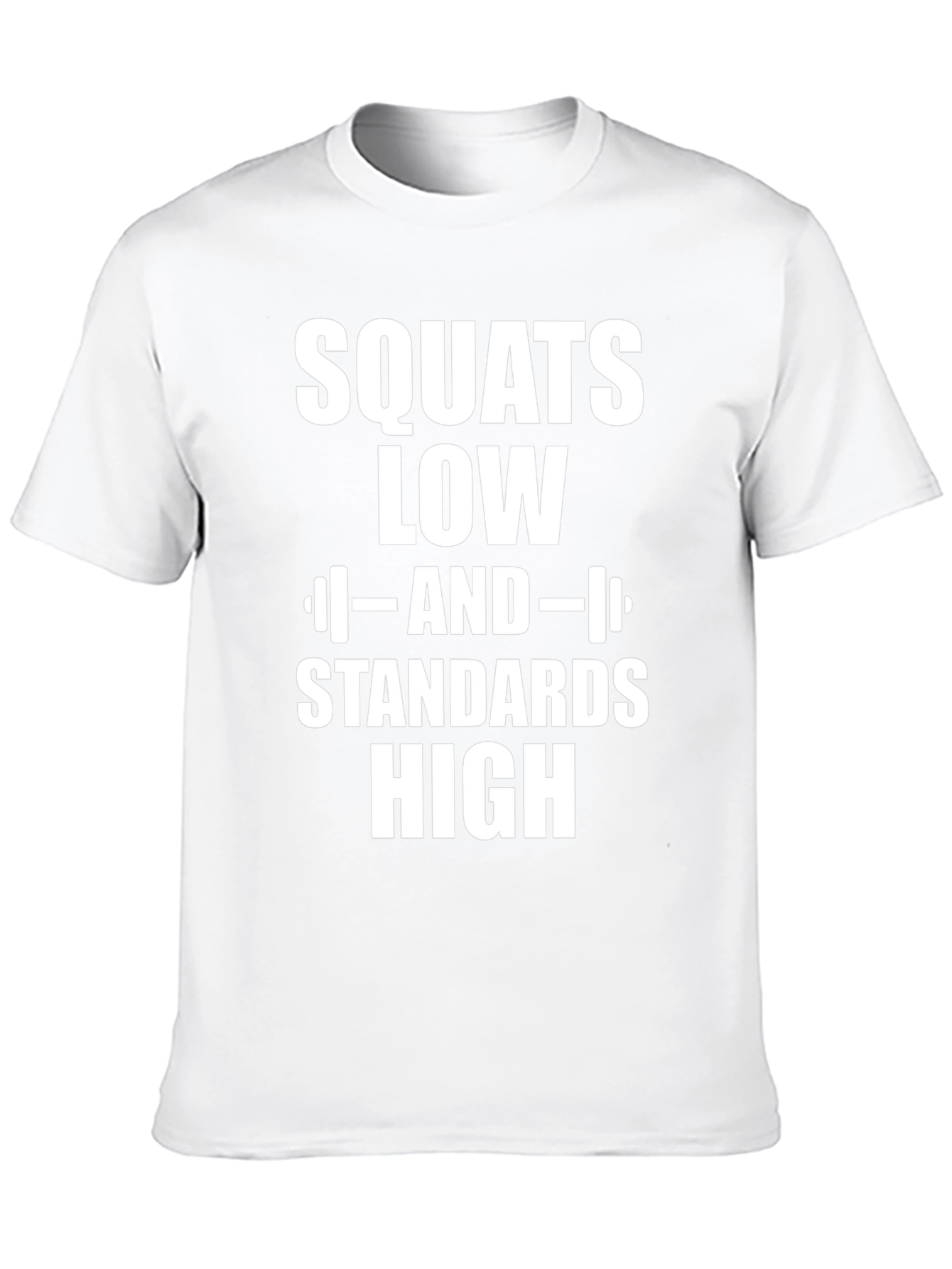 Squats Low Standards High Graphic T-Shirt