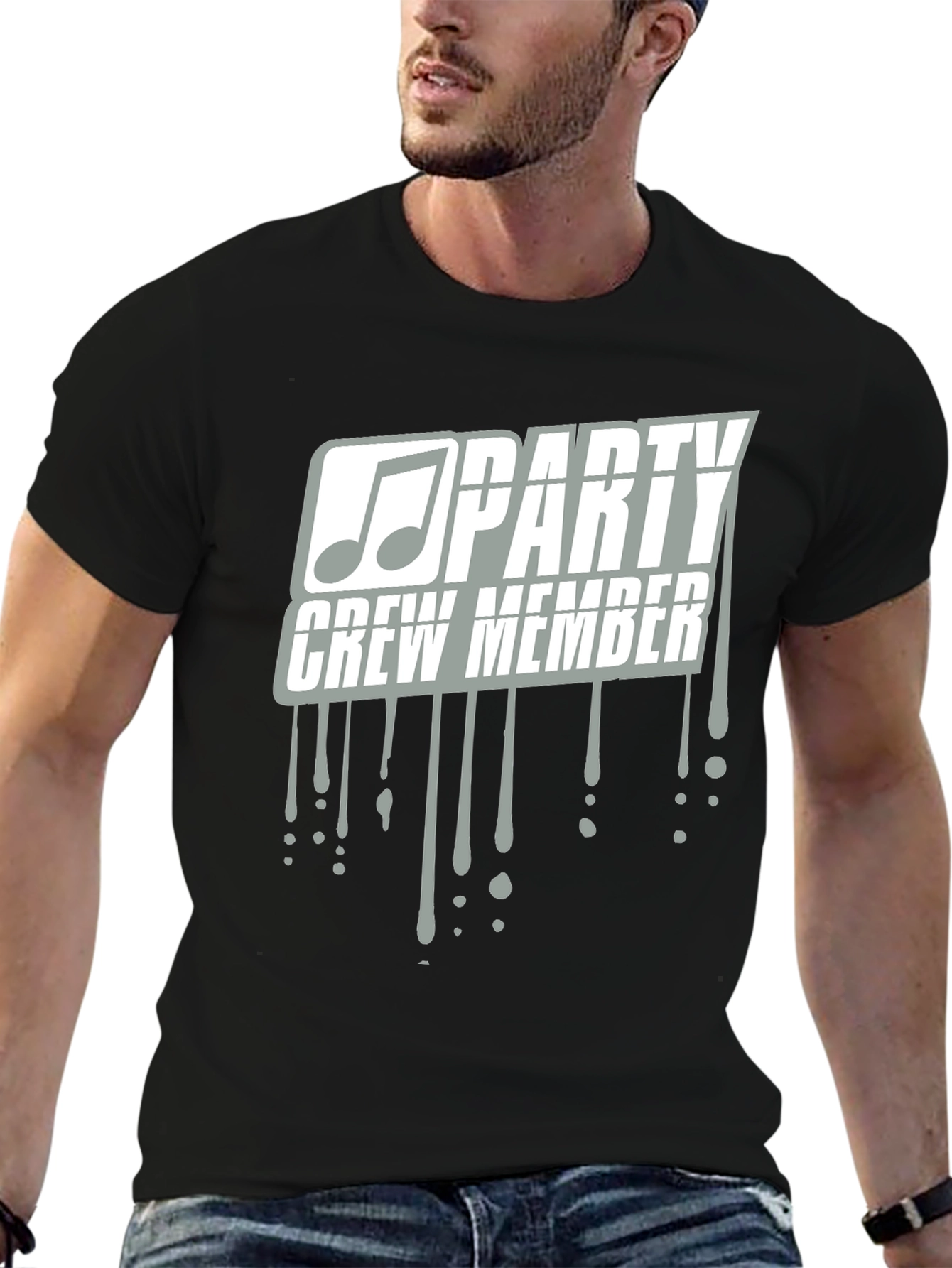 Party Crew Member Tee - Music Note Design