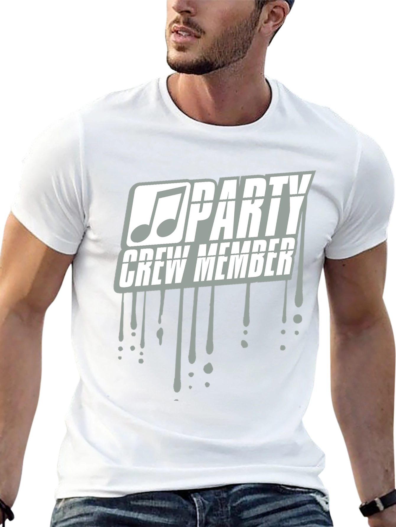 Party Crew Member Tee - Music Note Design