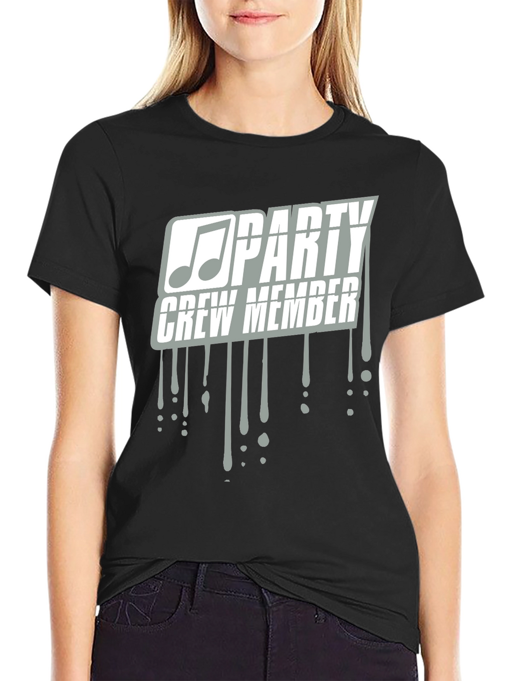 Party Crew Member Tee - Music Note Design