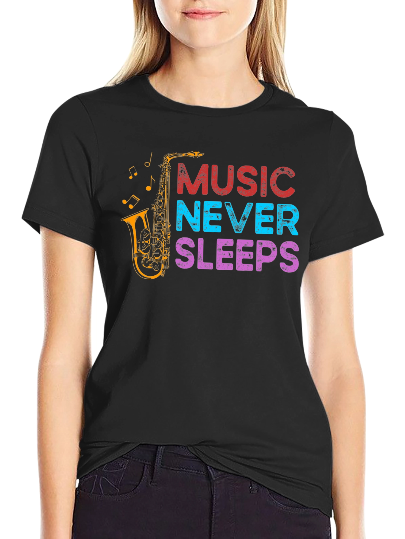 Music Never Sleeps Graphic Tee