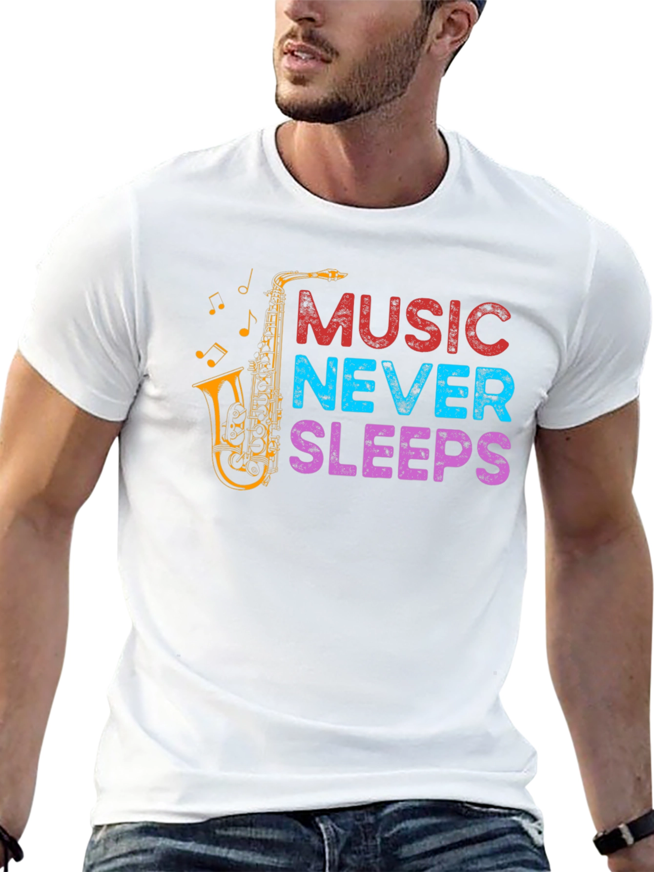 Music Never Sleeps Graphic Tee