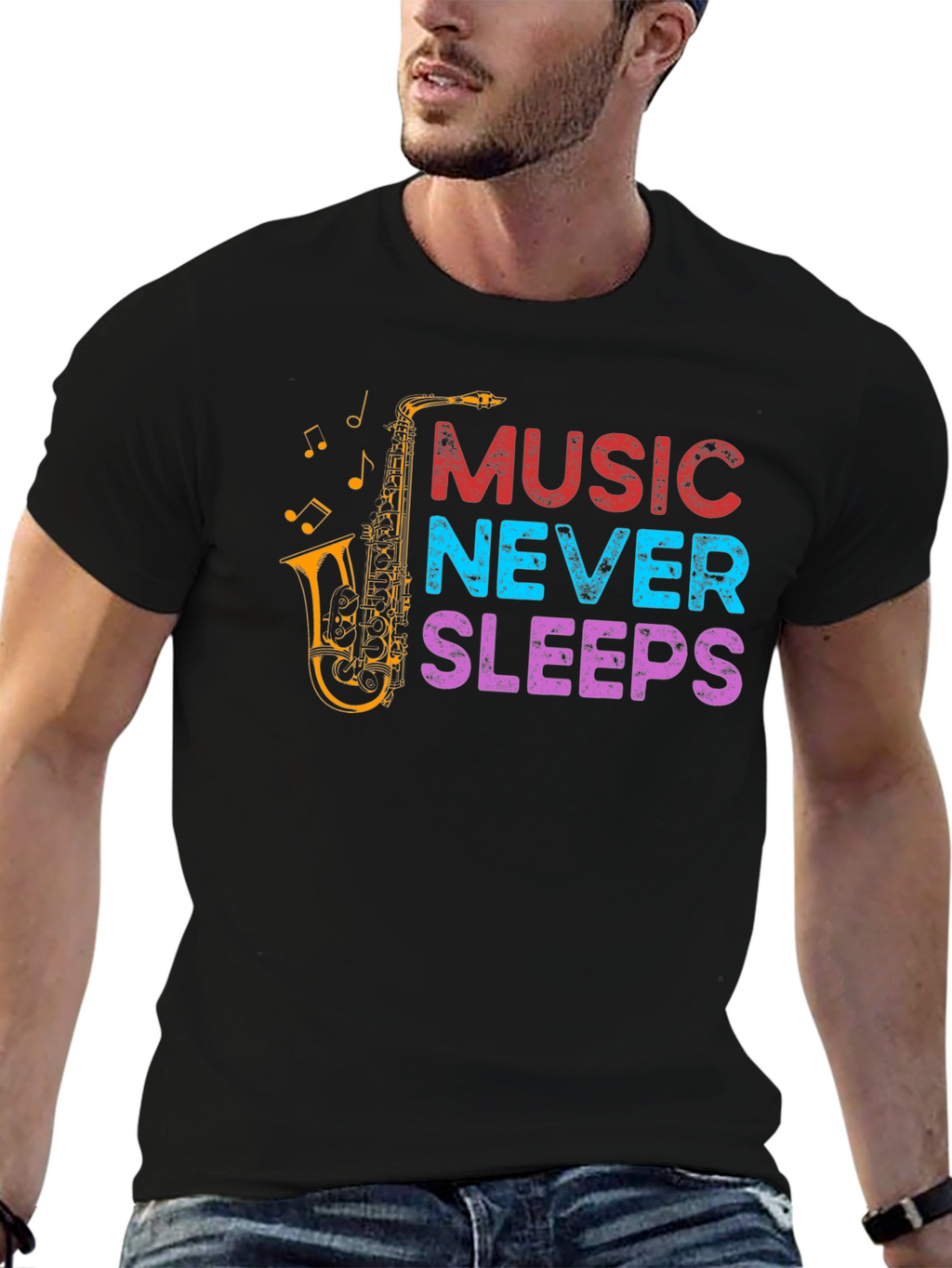 Music Never Sleeps Graphic Tee