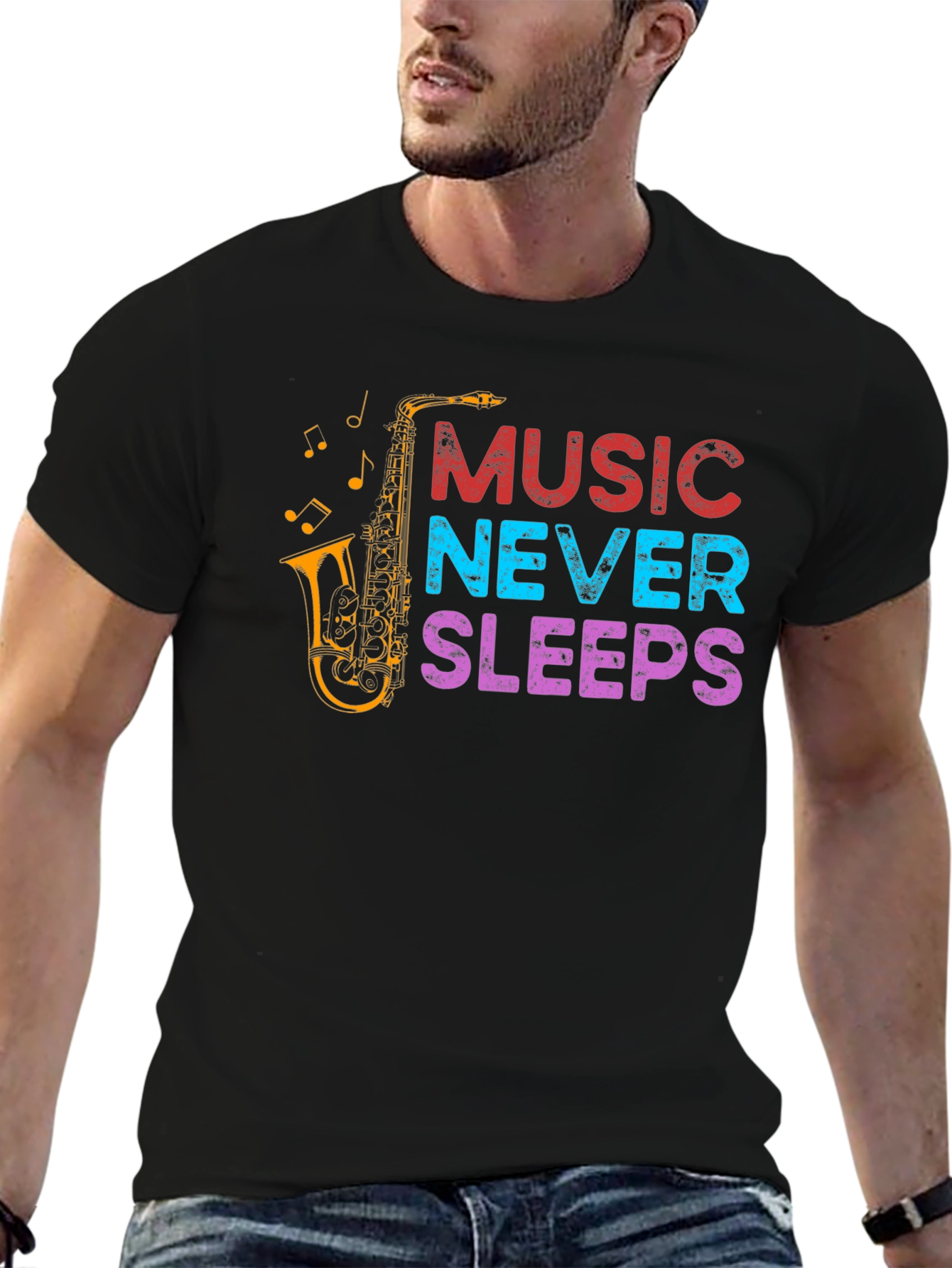 Music Never Sleeps Graphic Tee