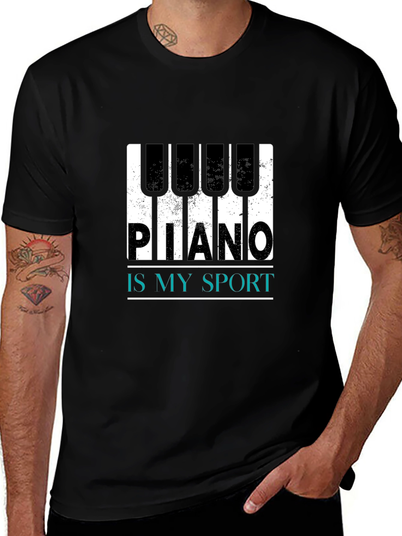 Piano Is My Sport Graphic Tee - Musicians T-Shirt