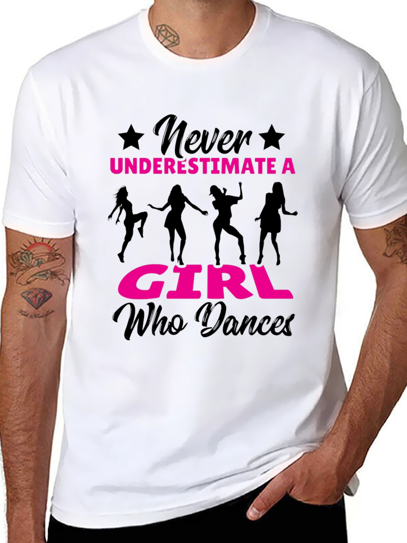 Never Underestimate a Girl Who Dances T-Shirt