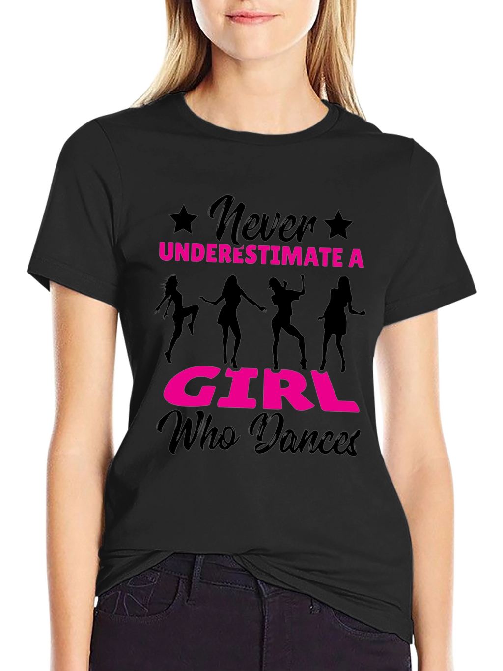 Never Underestimate a Girl Who Dances T-Shirt