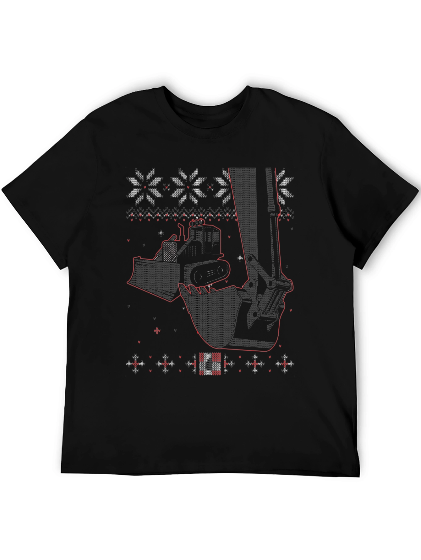 Construction Equipment Christmas Sweater T-Shirt