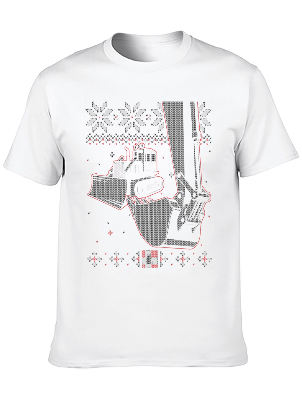 Construction Equipment Christmas Sweater T-Shirt